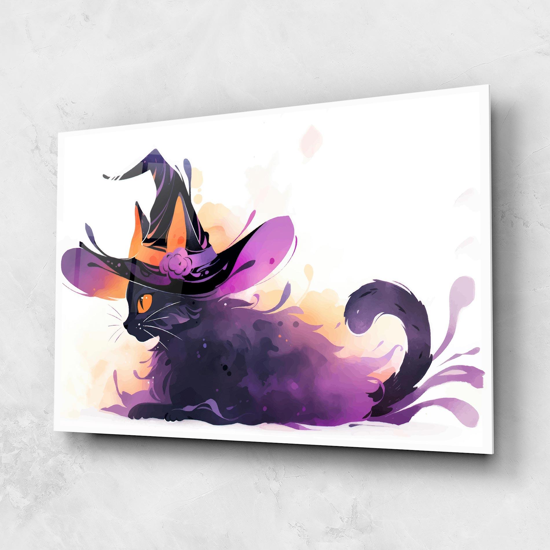 Tablou Sticla Cat Witch mockup 1