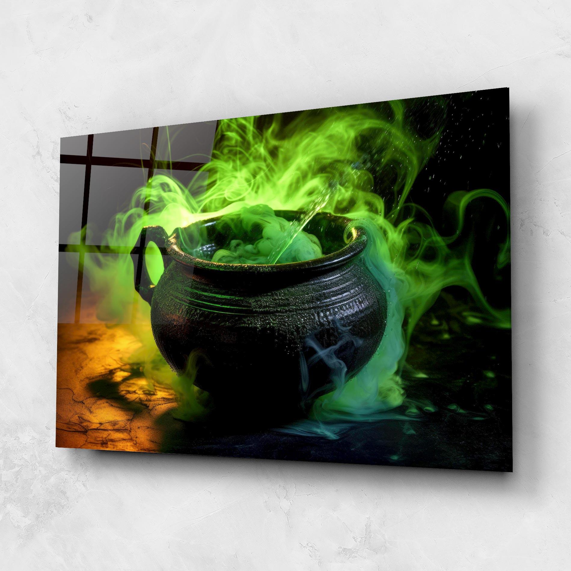 Tablou Sticla Green Portion mockup 1