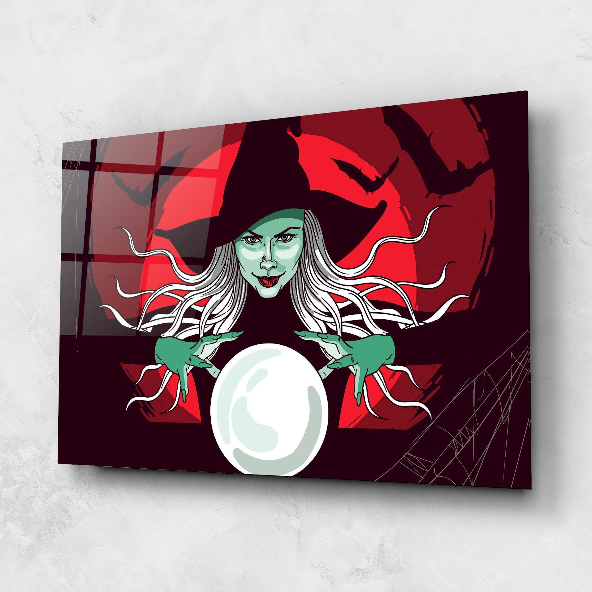 Tablou Sticla Green Witch mockup 1