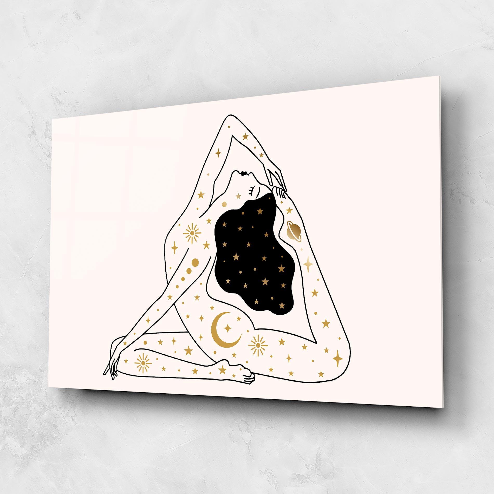 Tablou Sticla Stars Witch mockup 1