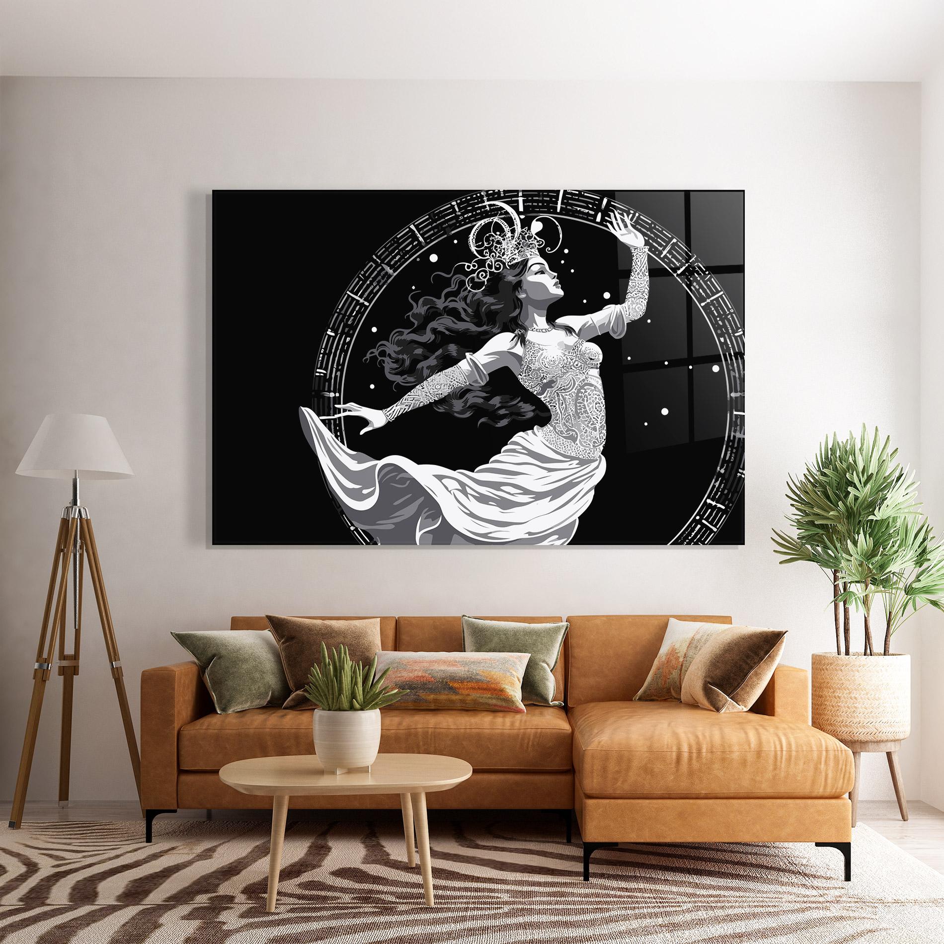 Tablou Sticla Beautiful Witch mockup 7