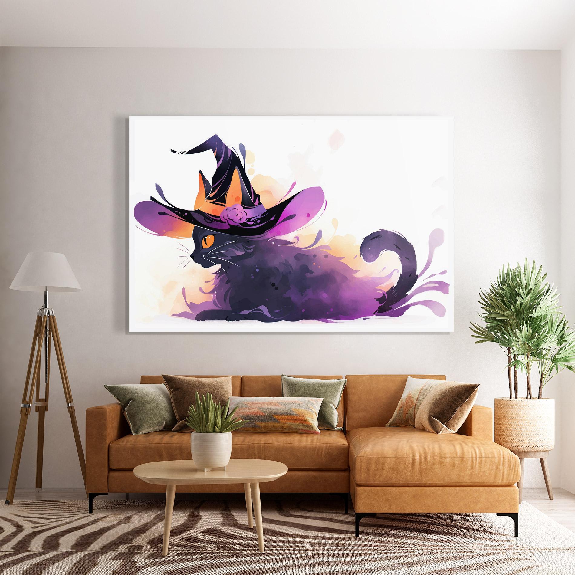 Tablou Sticla Cat Witch mockup 7