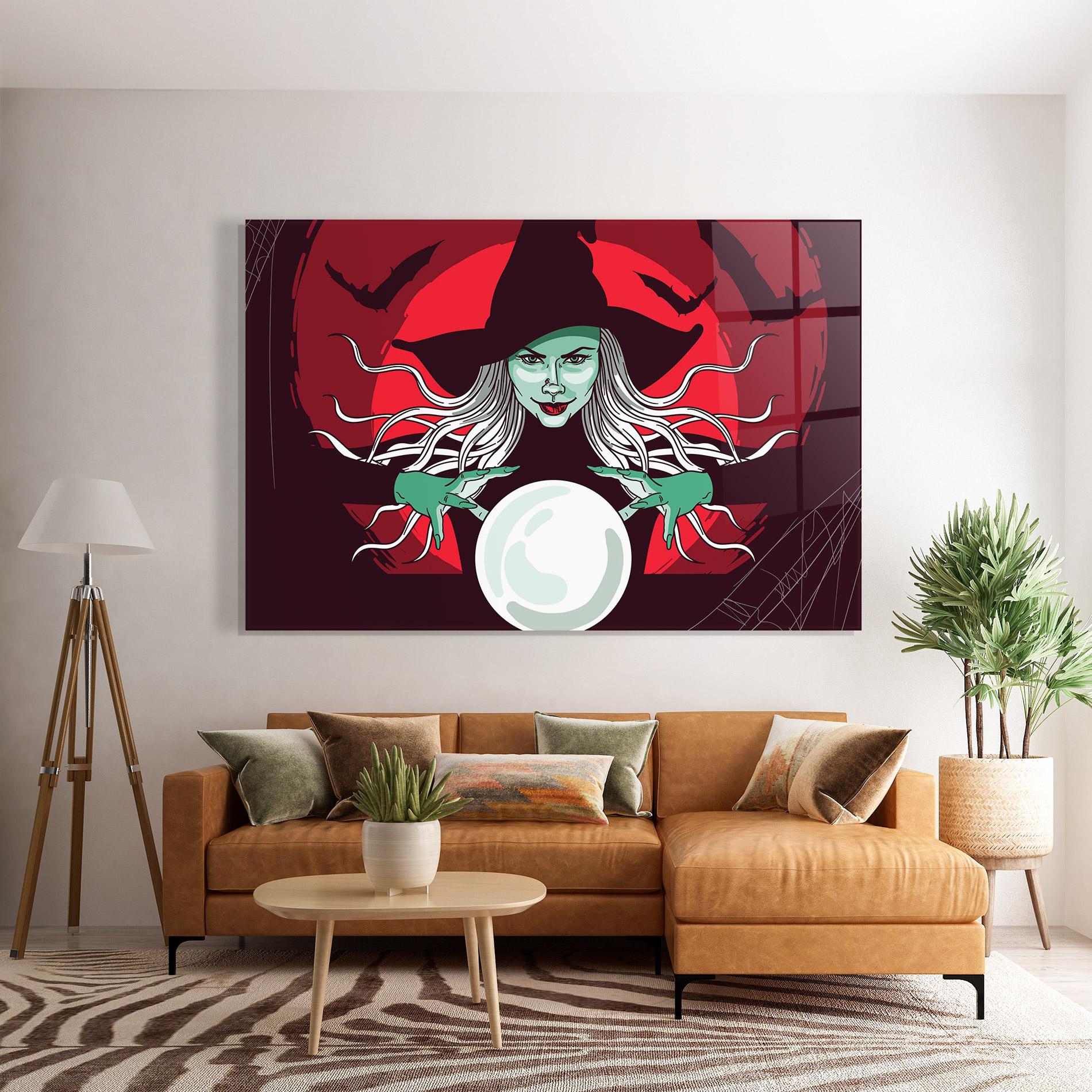 Tablou Sticla Green Witch mockup 7