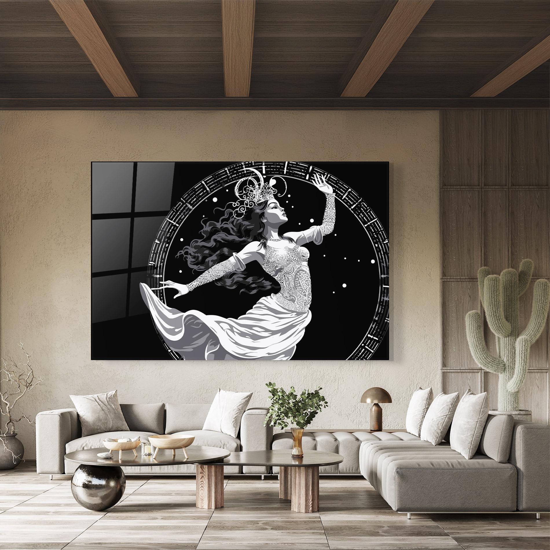 Tablou Sticla Beautiful Witch mockup 8