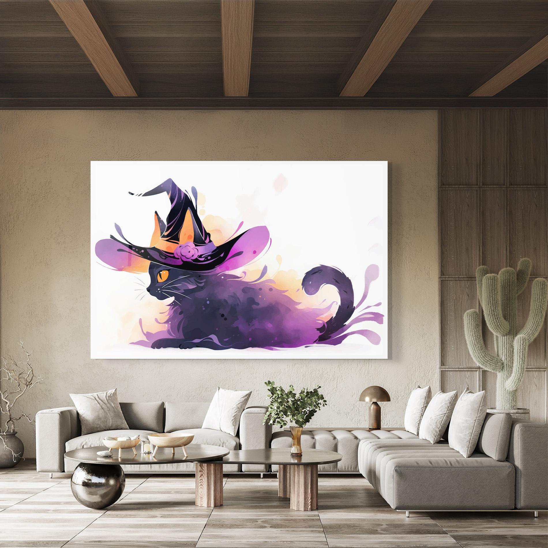 Tablou Sticla Cat Witch mockup 8