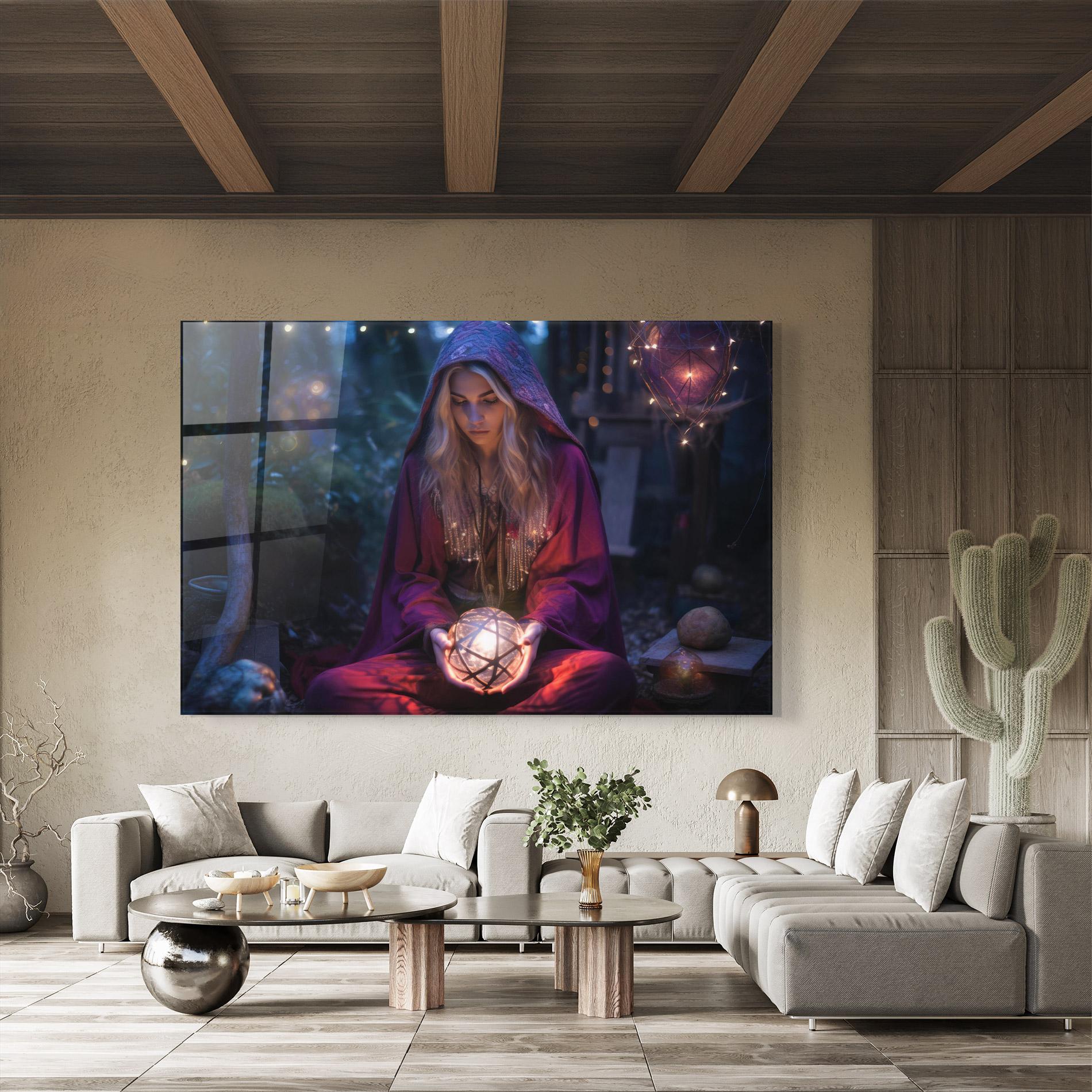 Tablou Sticla Garden Witch mockup 8