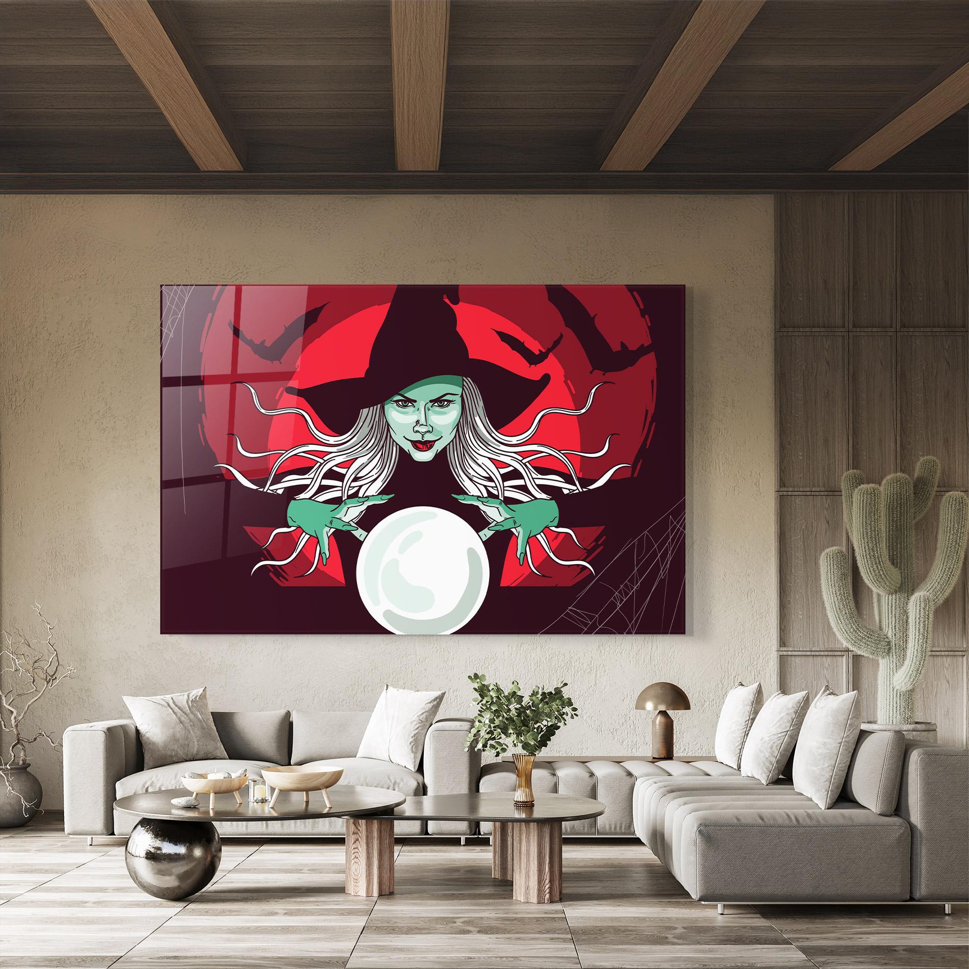 Tablou Sticla Green Witch mockup 8