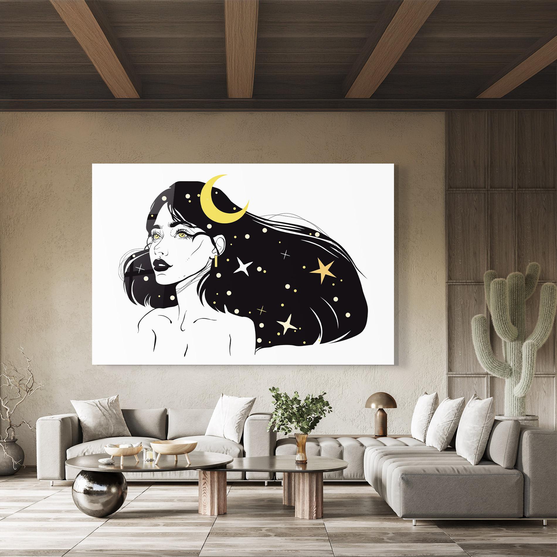 Tablou Sticla Night Witch mockup 8