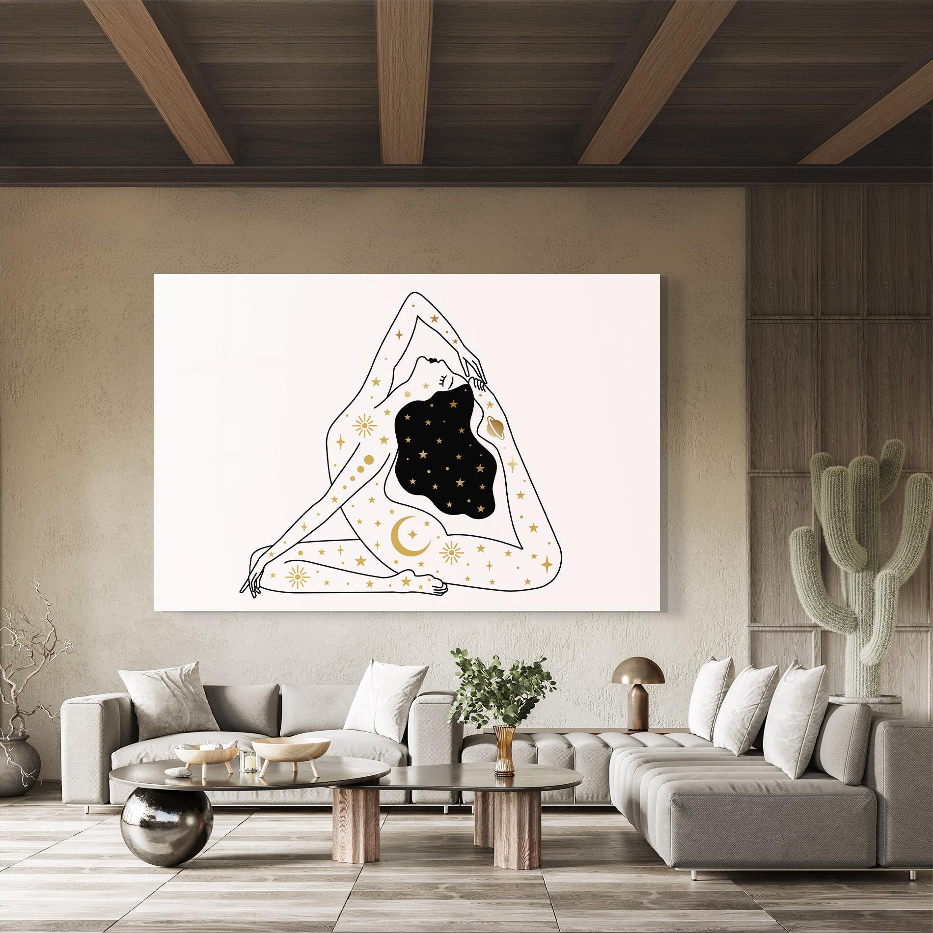 Tablou Sticla Stars Witch mockup 8