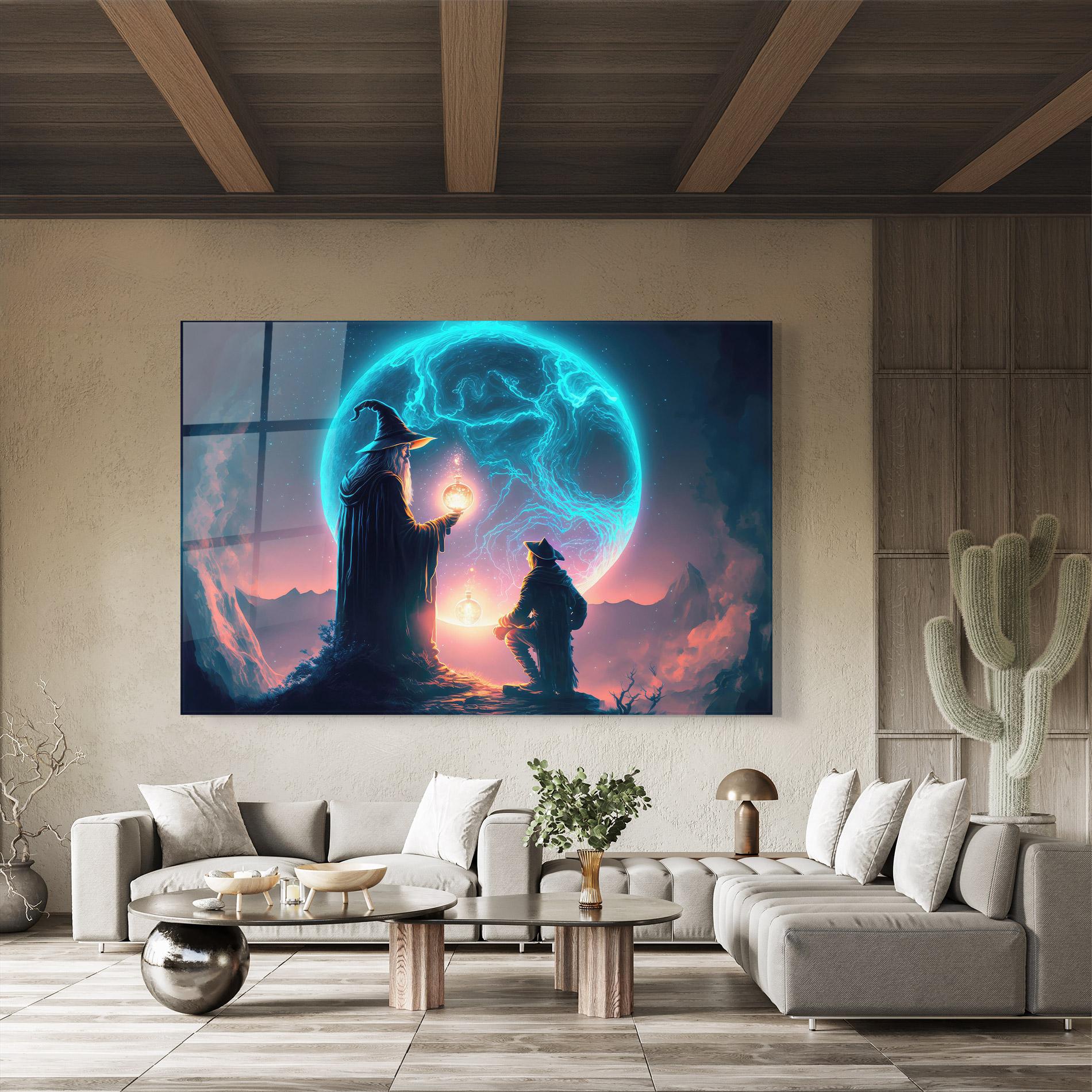 Tablou Sticla Wizard Magic mockup 8