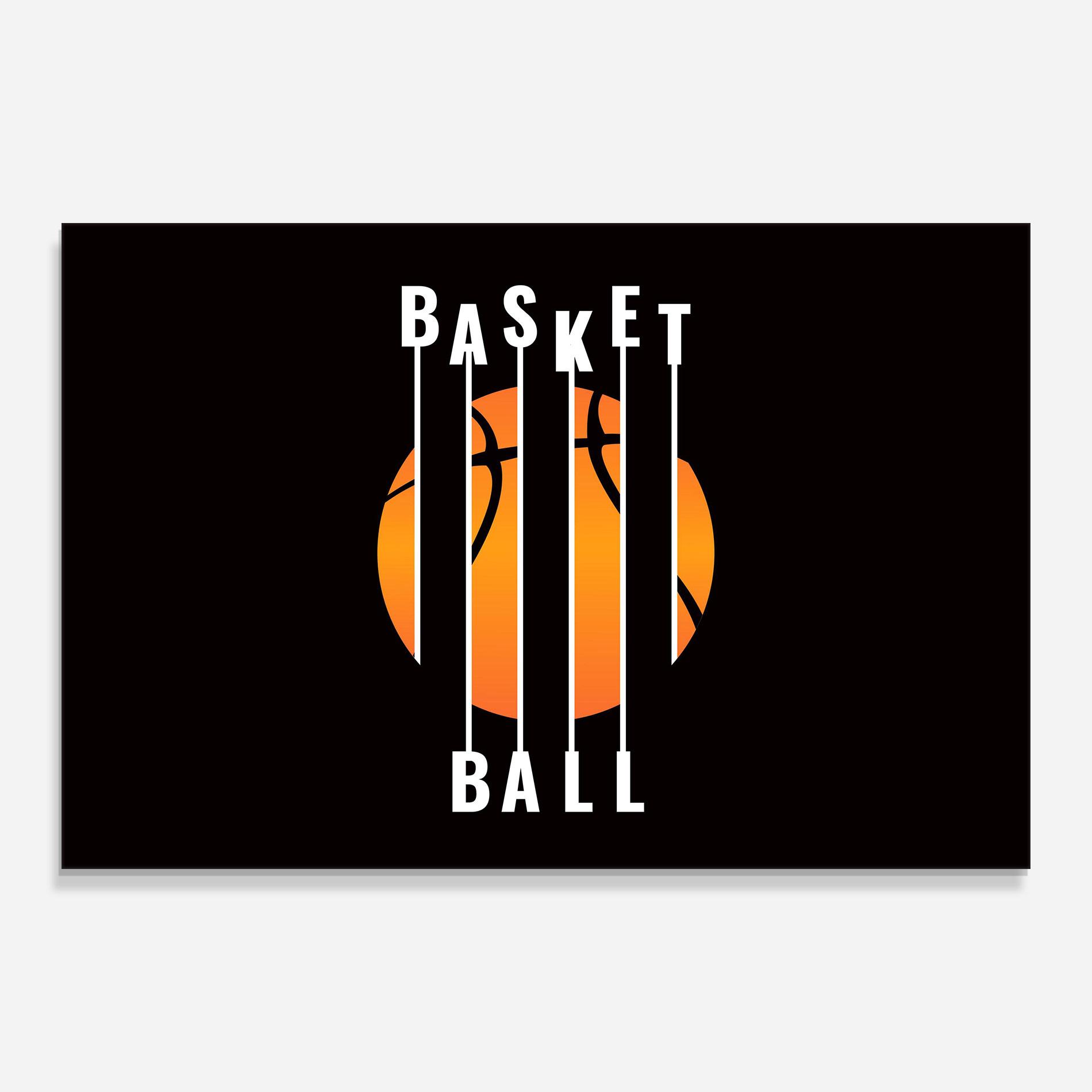 Tablou Sticla Basket Ball mockup 0