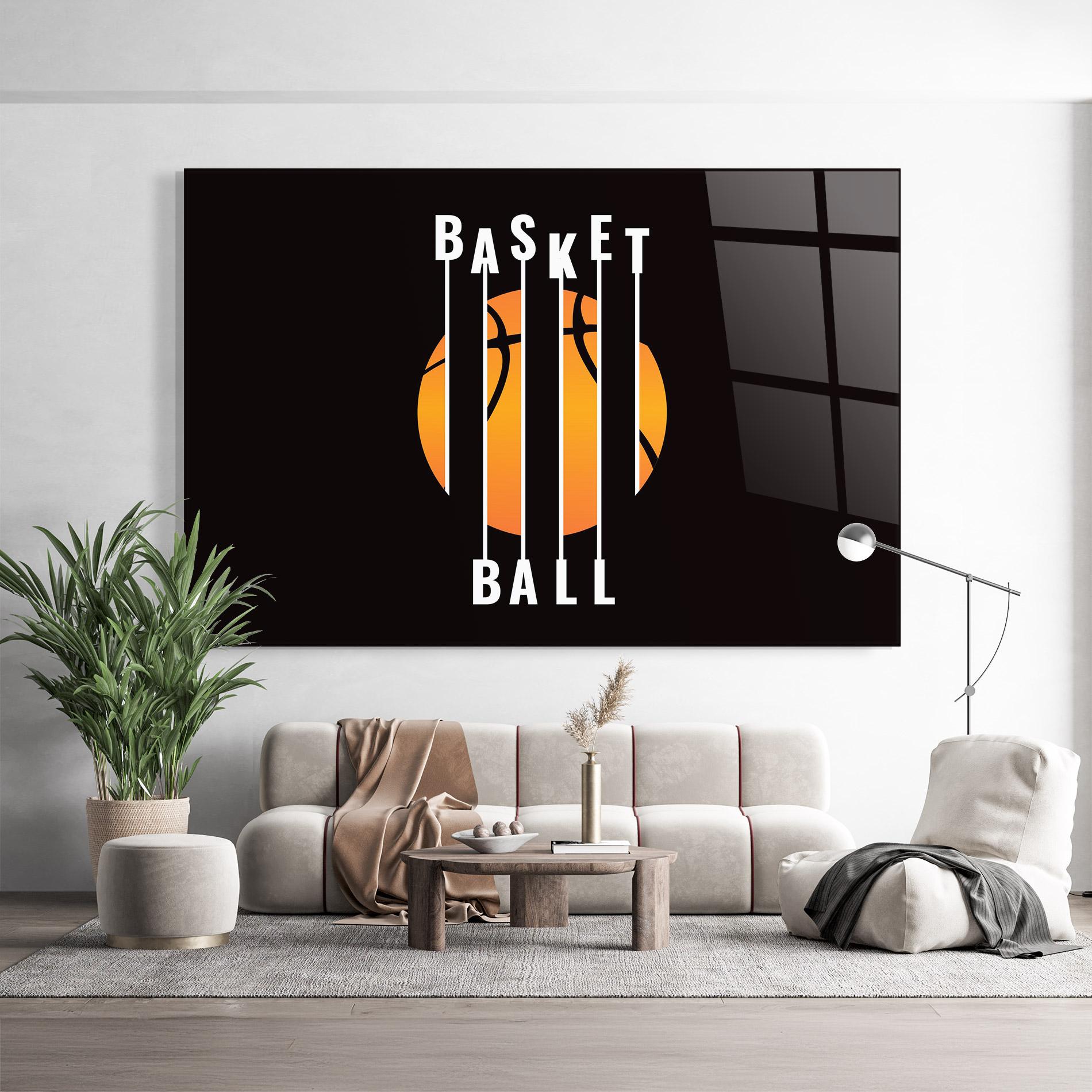Tablou Sticla Basket Ball mockup 9