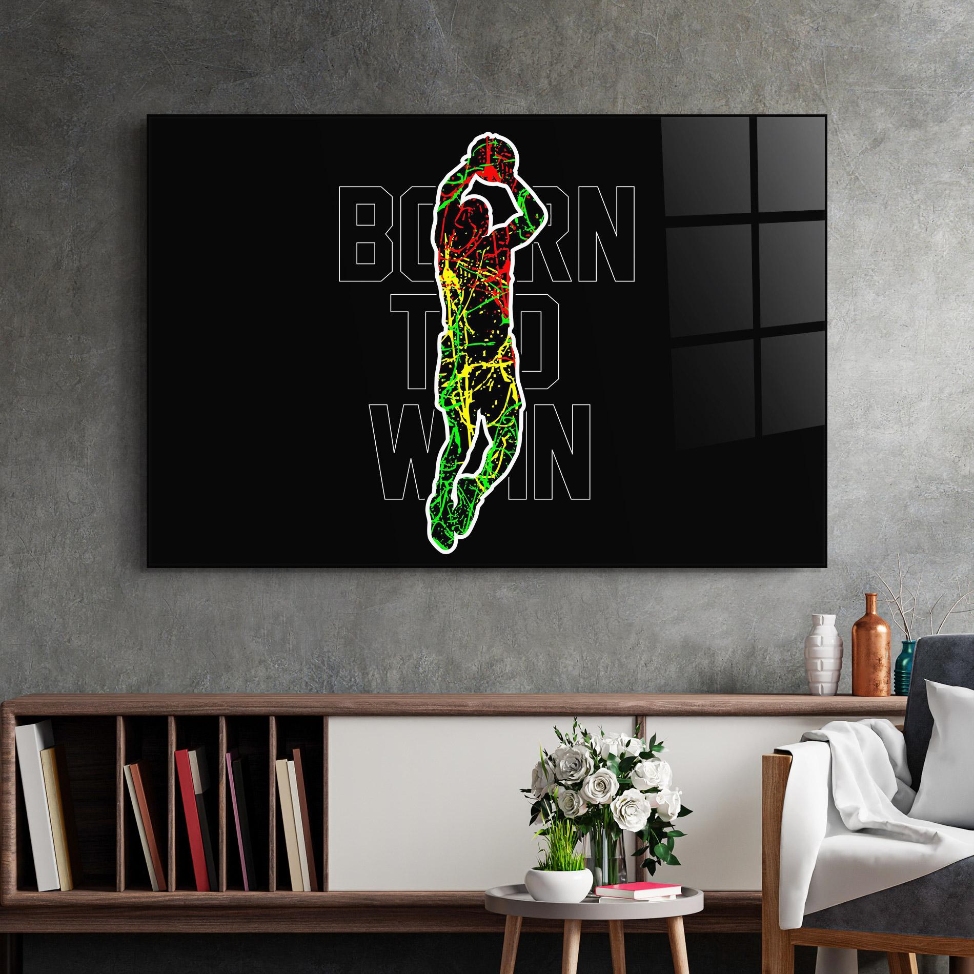 Tablou Sticla Basket Win mockup 2