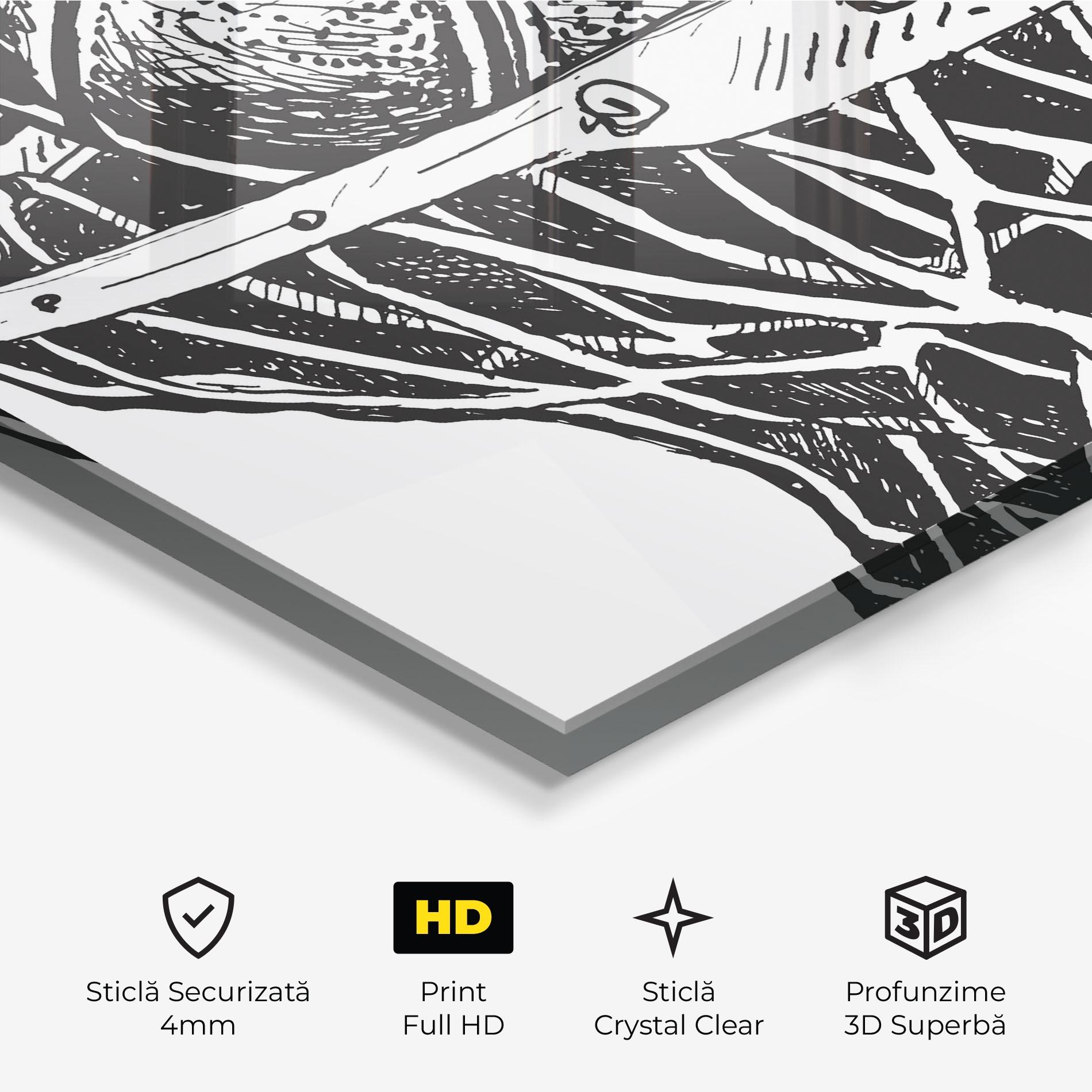 Tablou Sticla Basketball Grey Hoop mockup 3