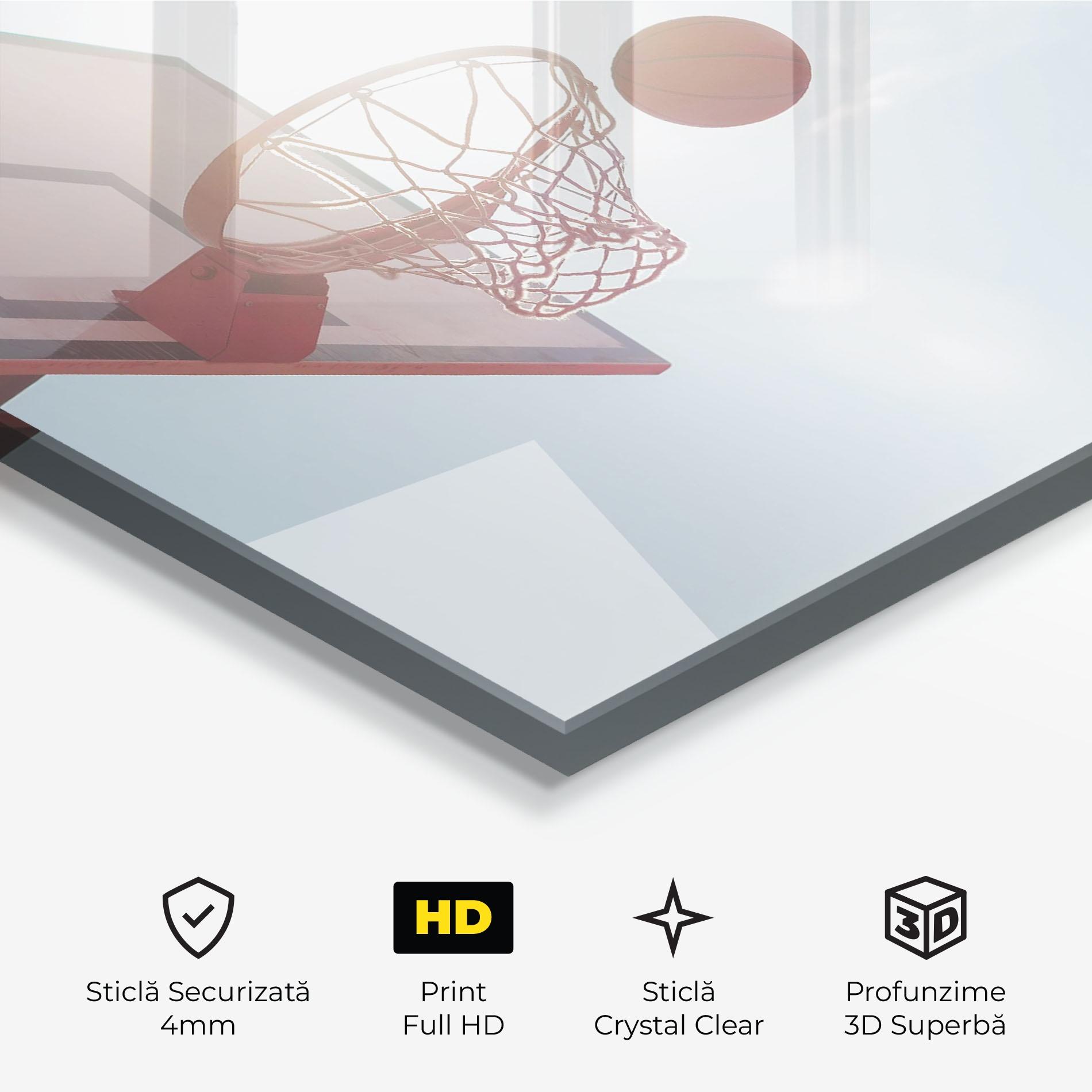Tablou Sticla Basketball Hoop mockup 3