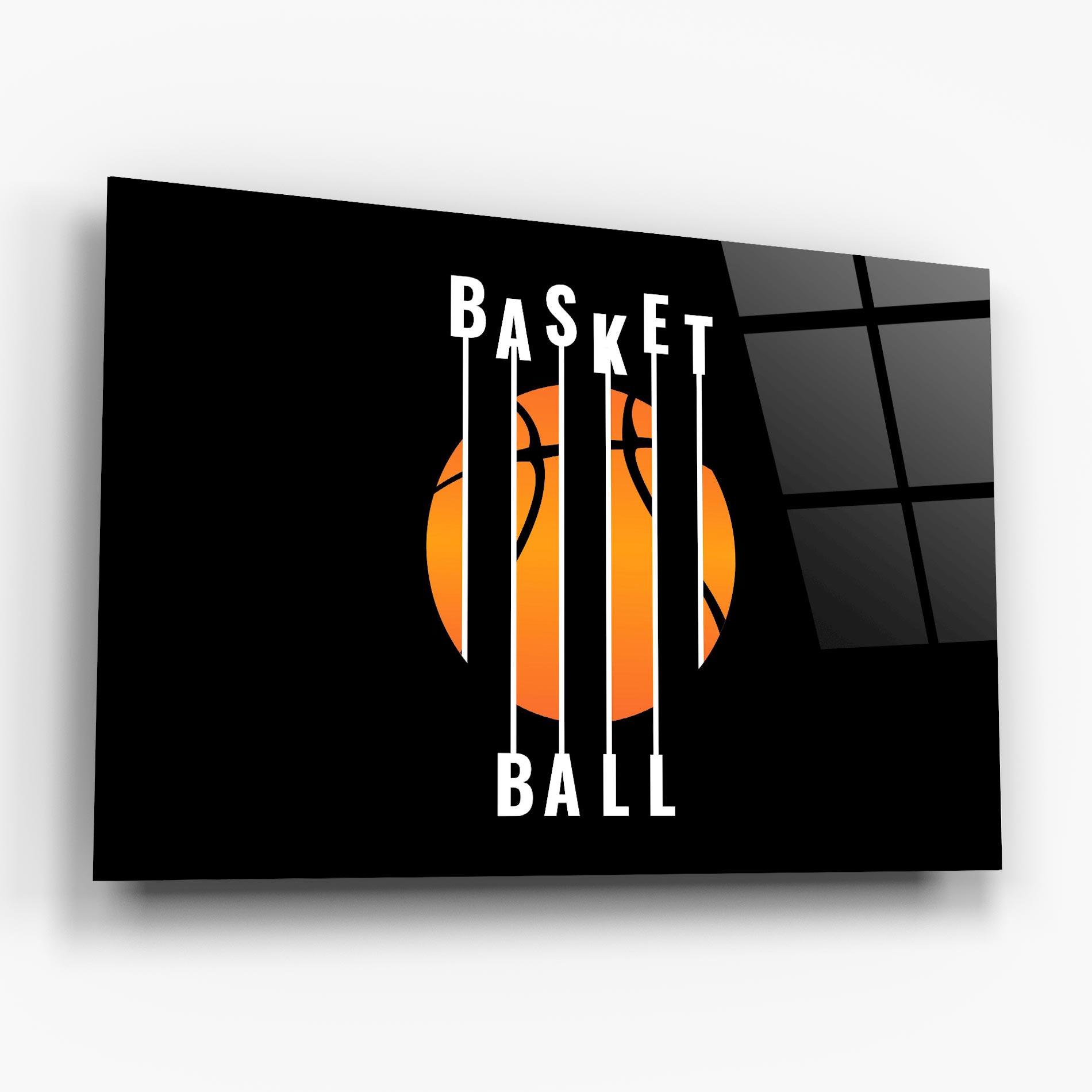 Tablou Sticla Basket Ball mockup 6