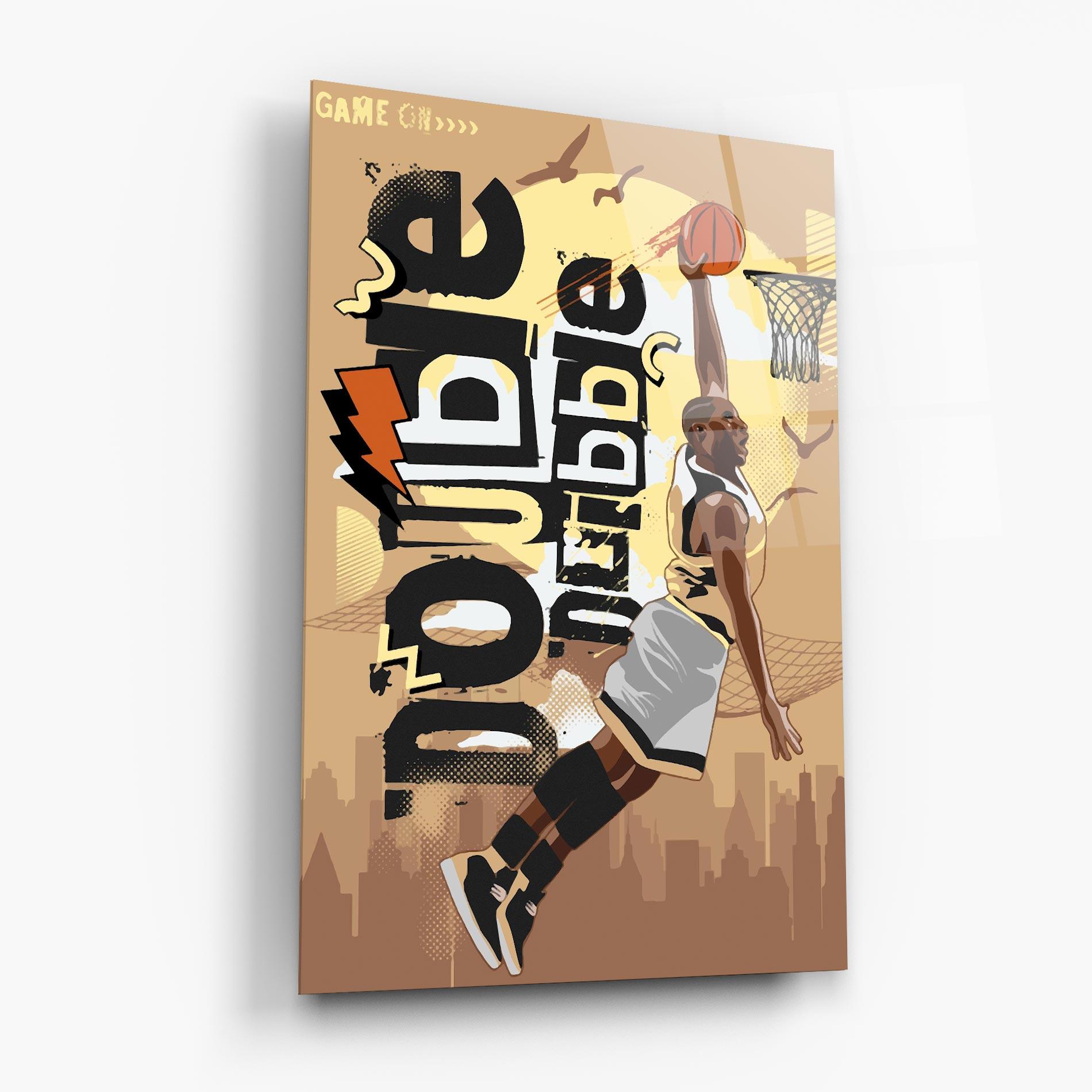 Tablou Sticla Double Dribble mockup 6