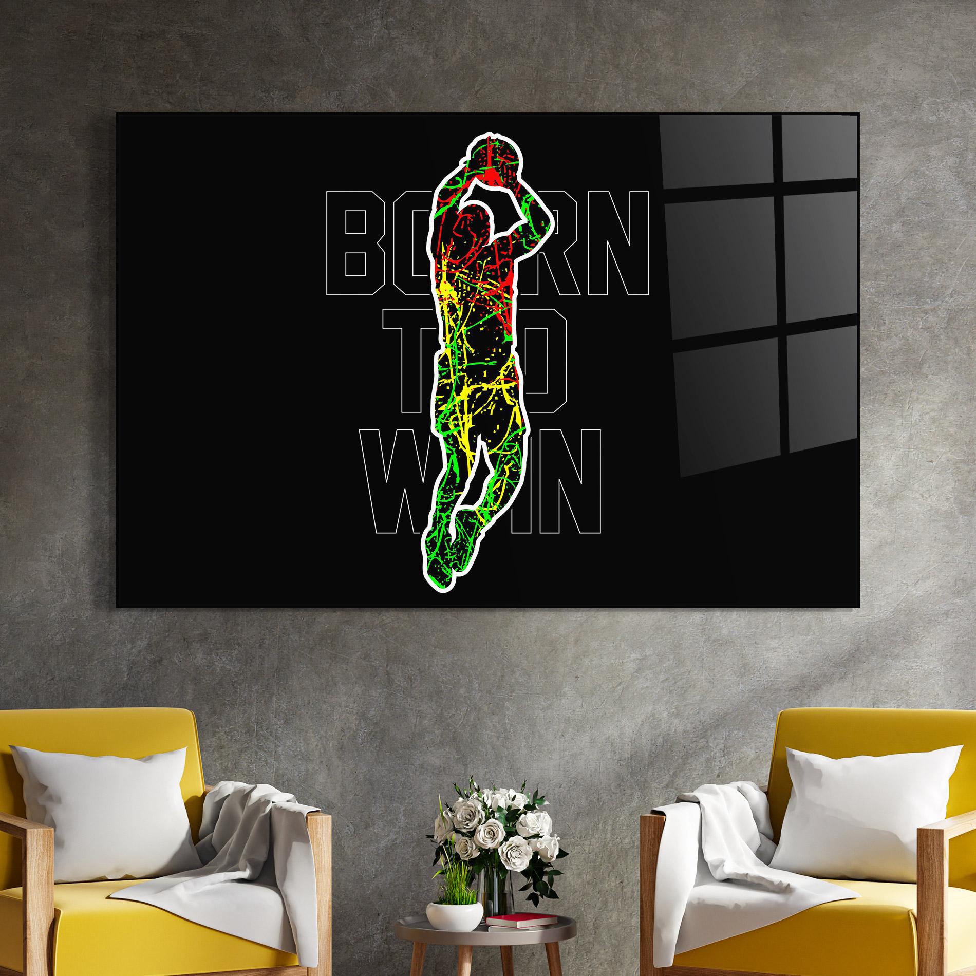 Tablou Sticla Basket Win mockup 4