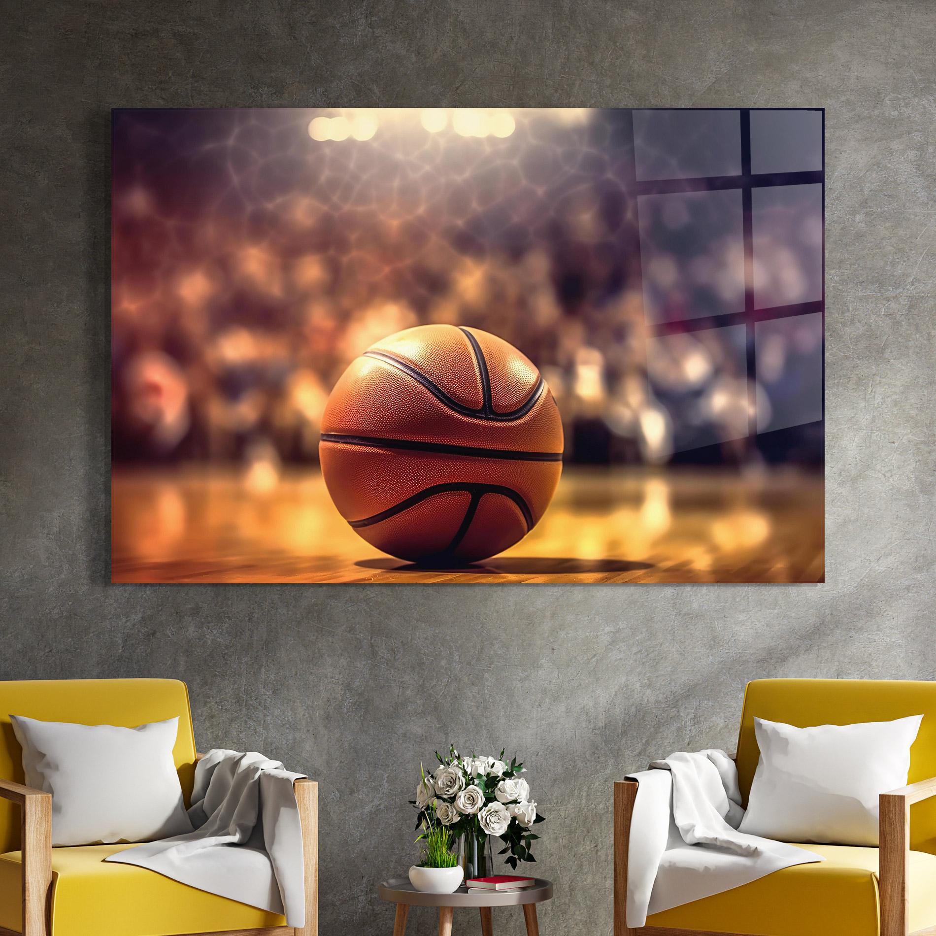 Tablou Sticla Basketball Arena mockup 4