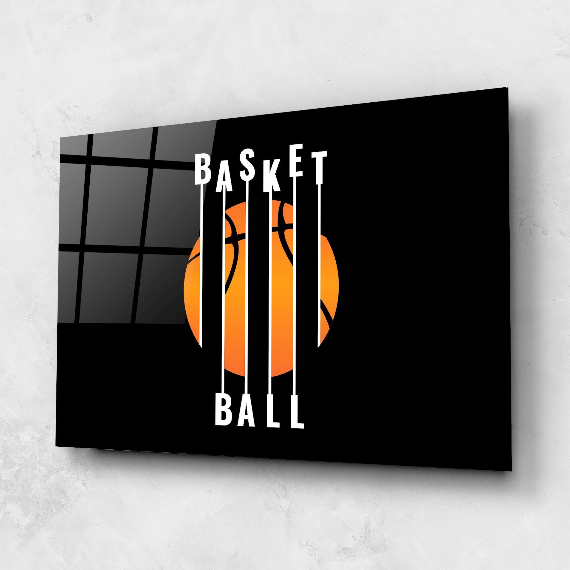 Tablou Sticla Basket Ball mockup 1