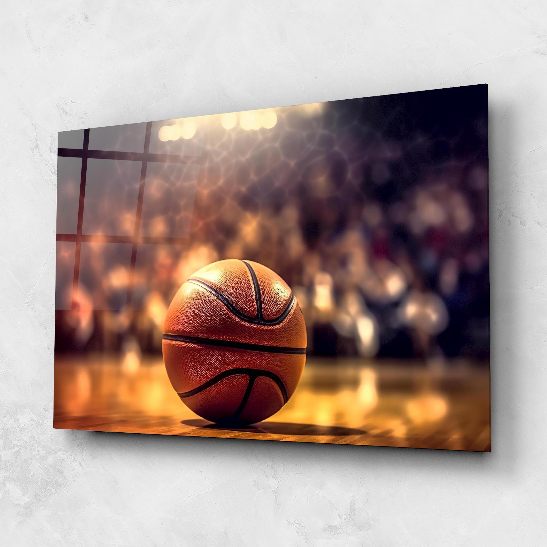Tablou Sticla Basketball Arena mockup 1