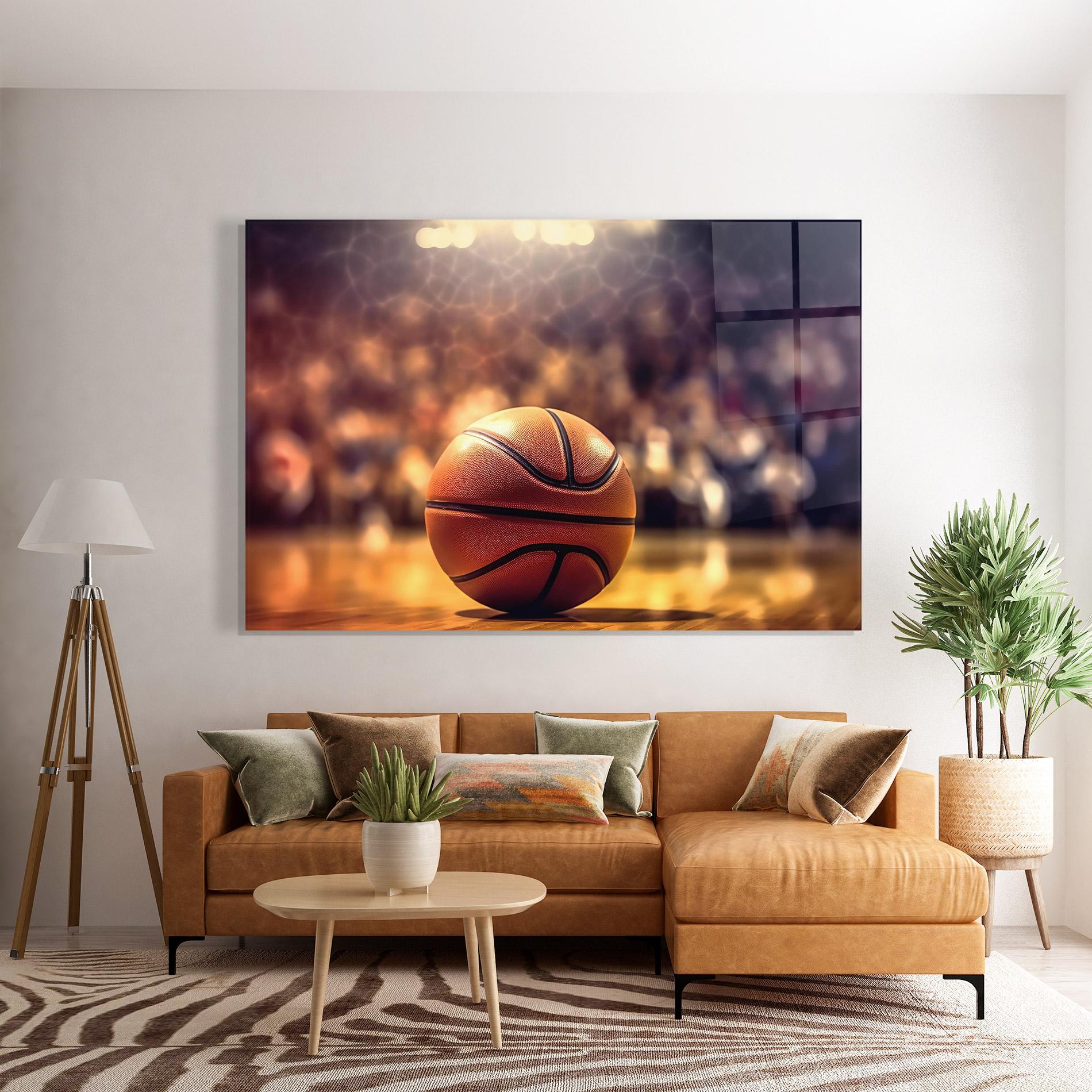 Tablou Sticla Basketball Arena mockup 7