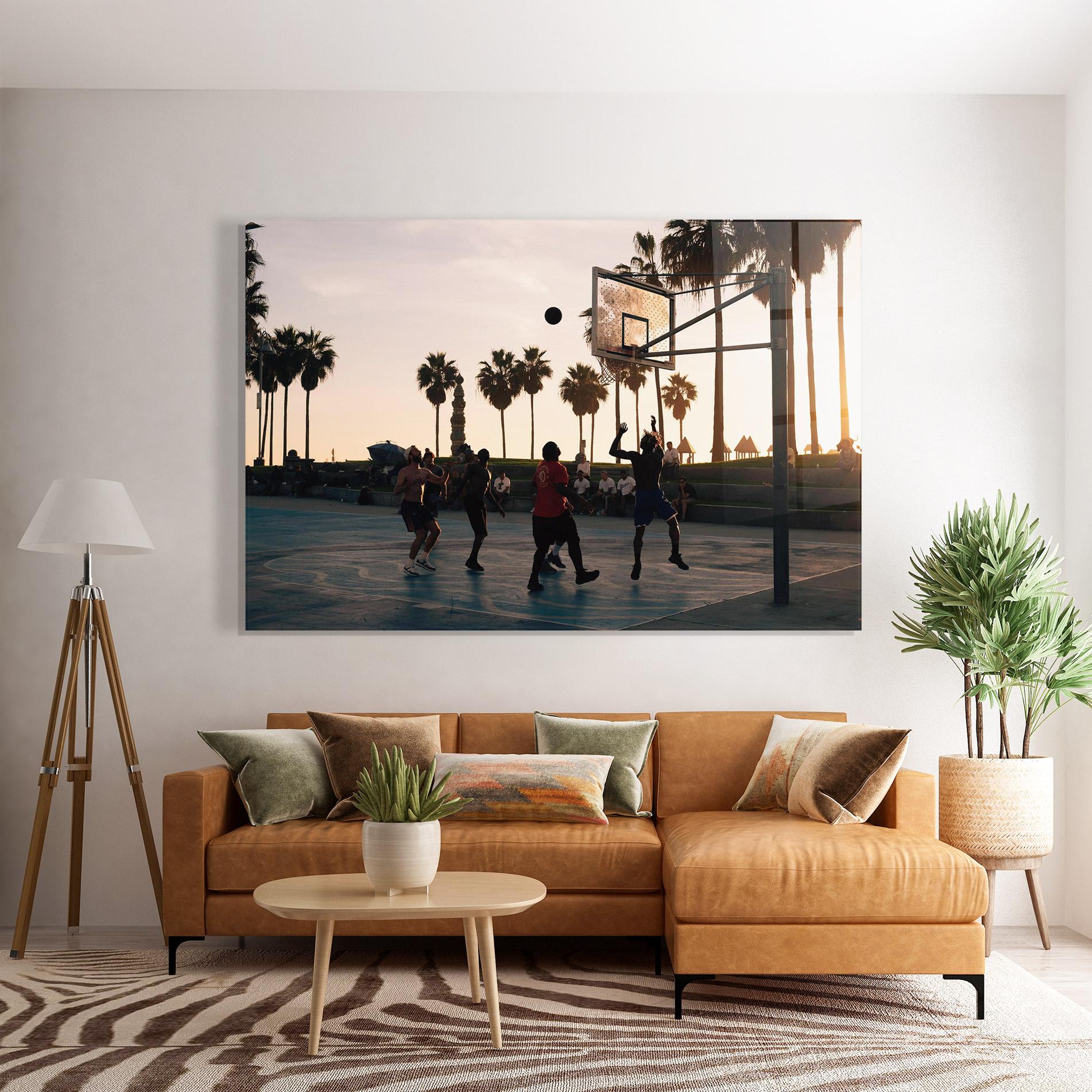 Tablou Sticla Basketball Friends mockup 7