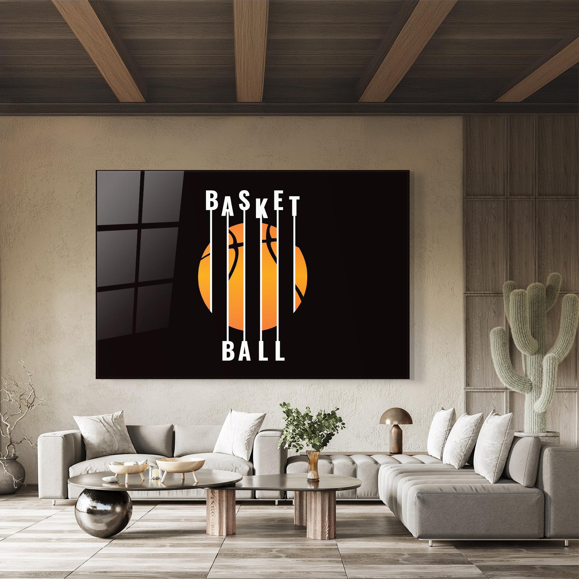 Tablou Sticla Basket Ball mockup 8