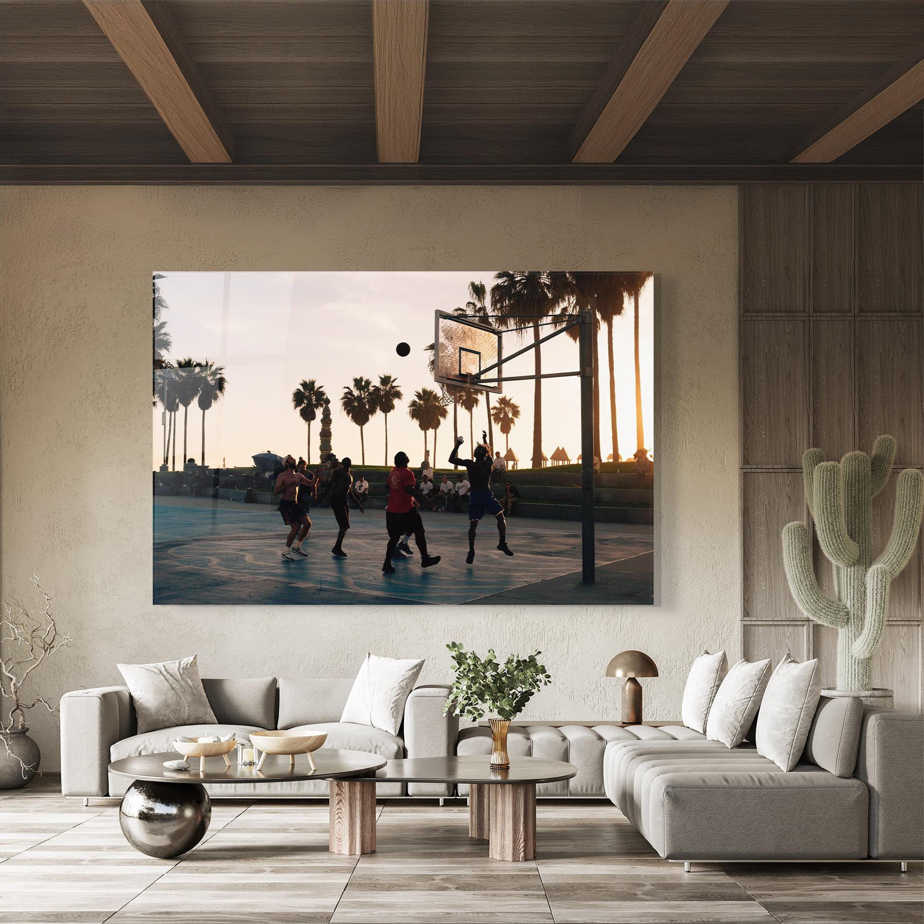 Tablou Sticla Basketball Friends mockup 8