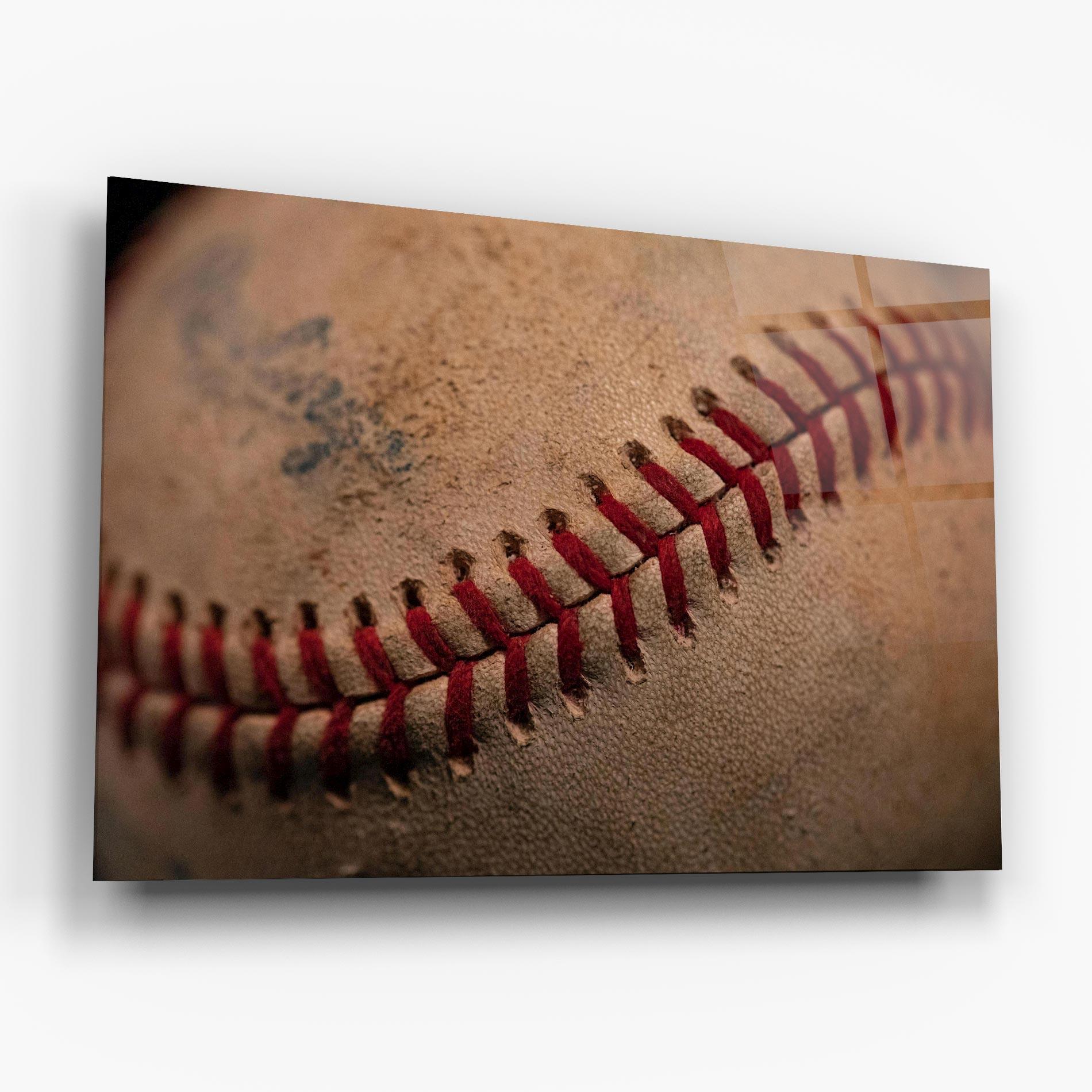 Tablou Sticla Baseball Ball Close Up mockup 6