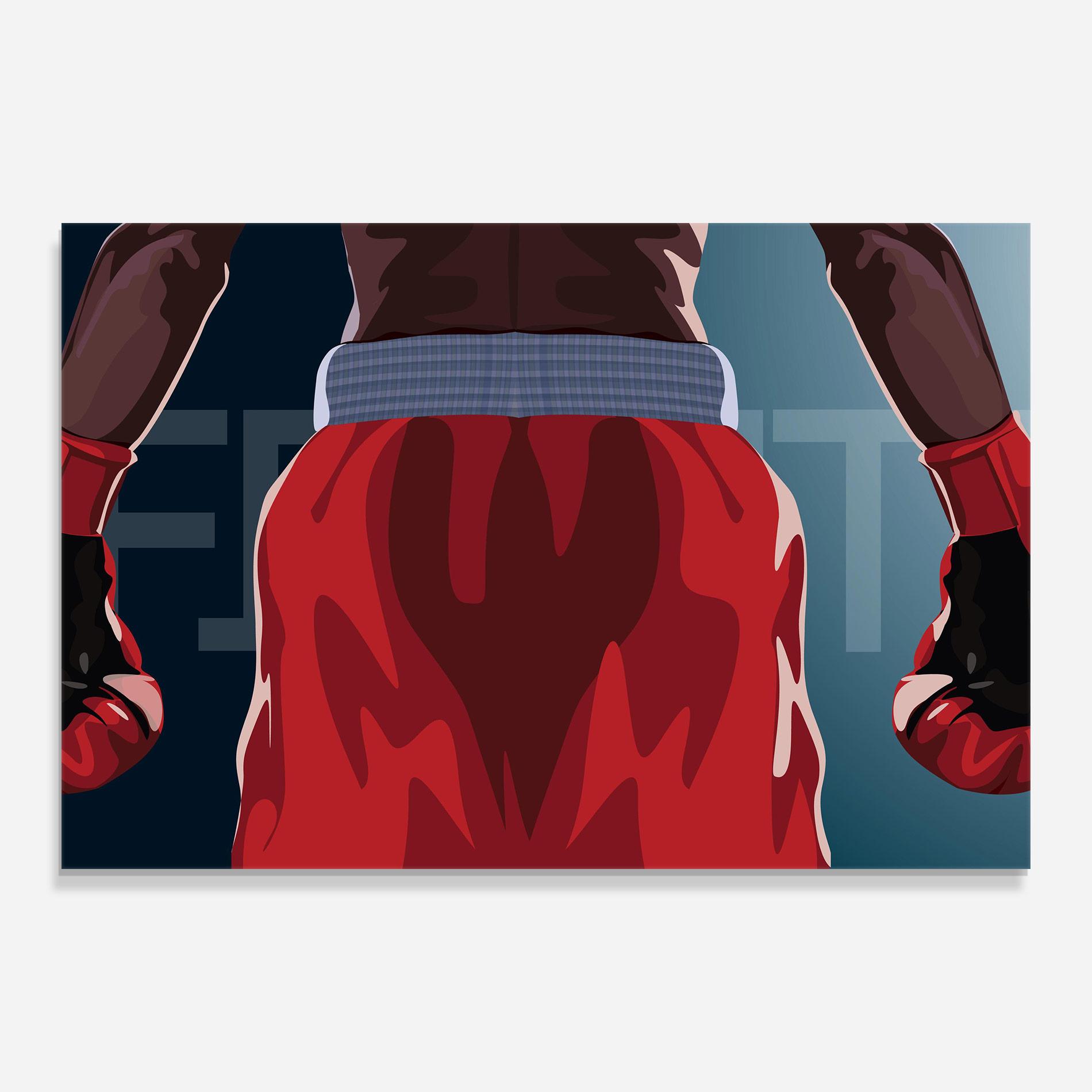 Tablou Sticla Fight Box mockup 0