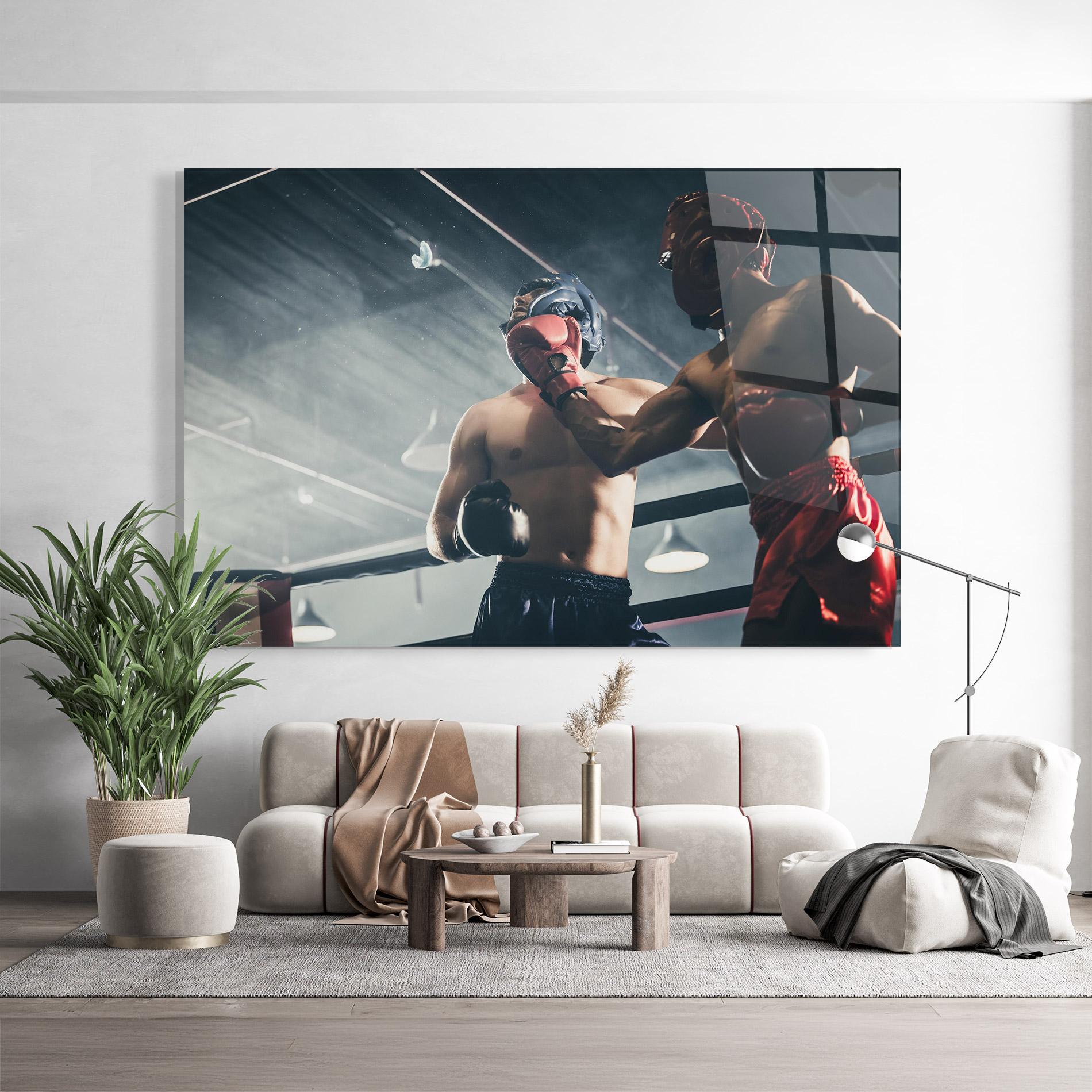 Tablou Sticla Knockout King mockup 9