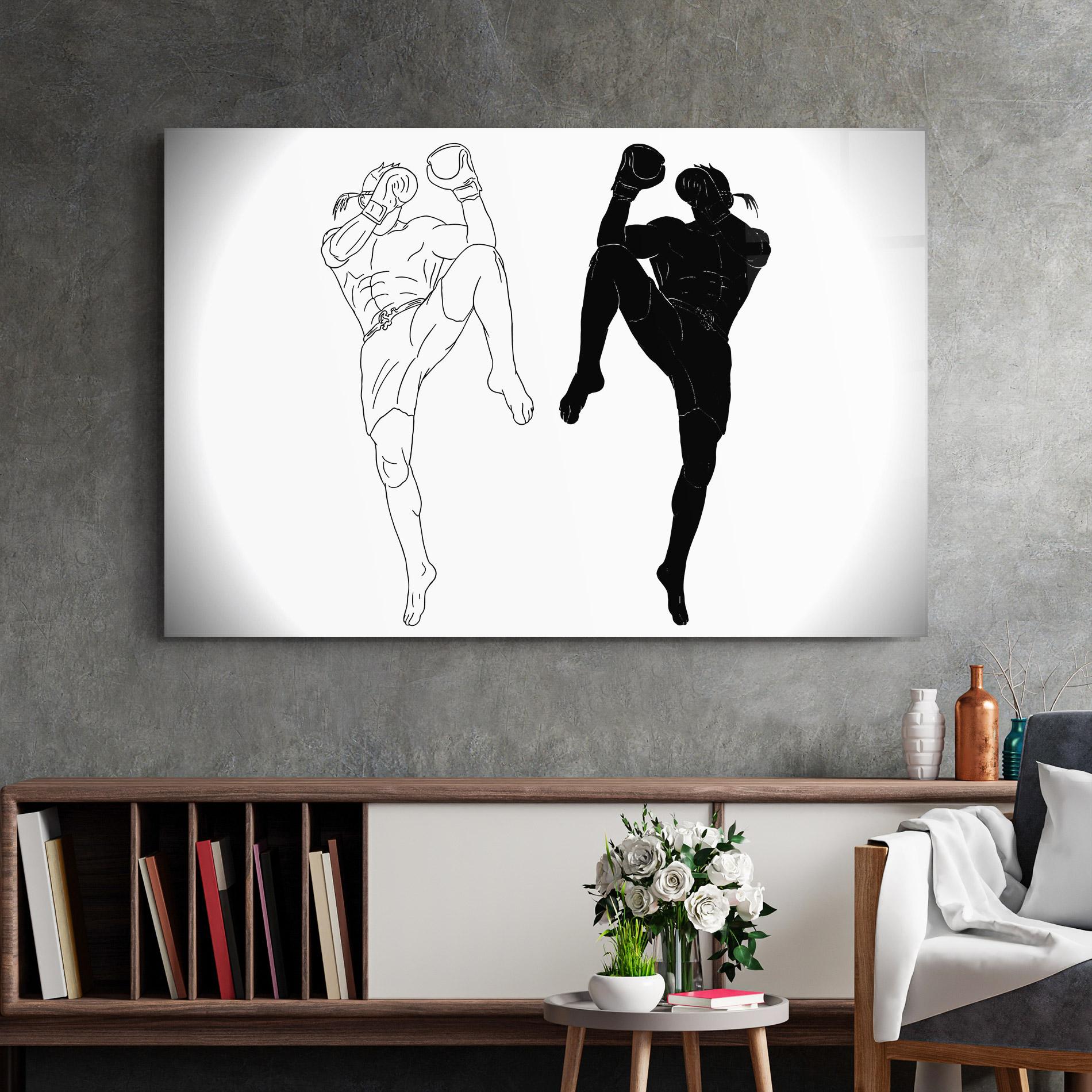 Tablou Sticla Box Kungfu mockup 2