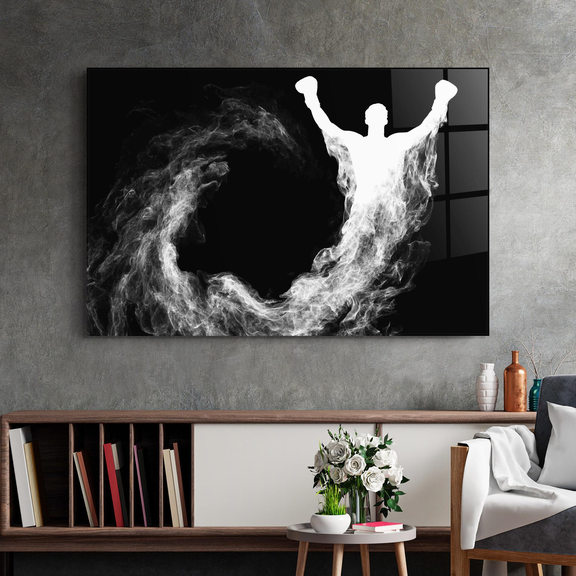 Tablou Sticla Box White Smoke mockup 2