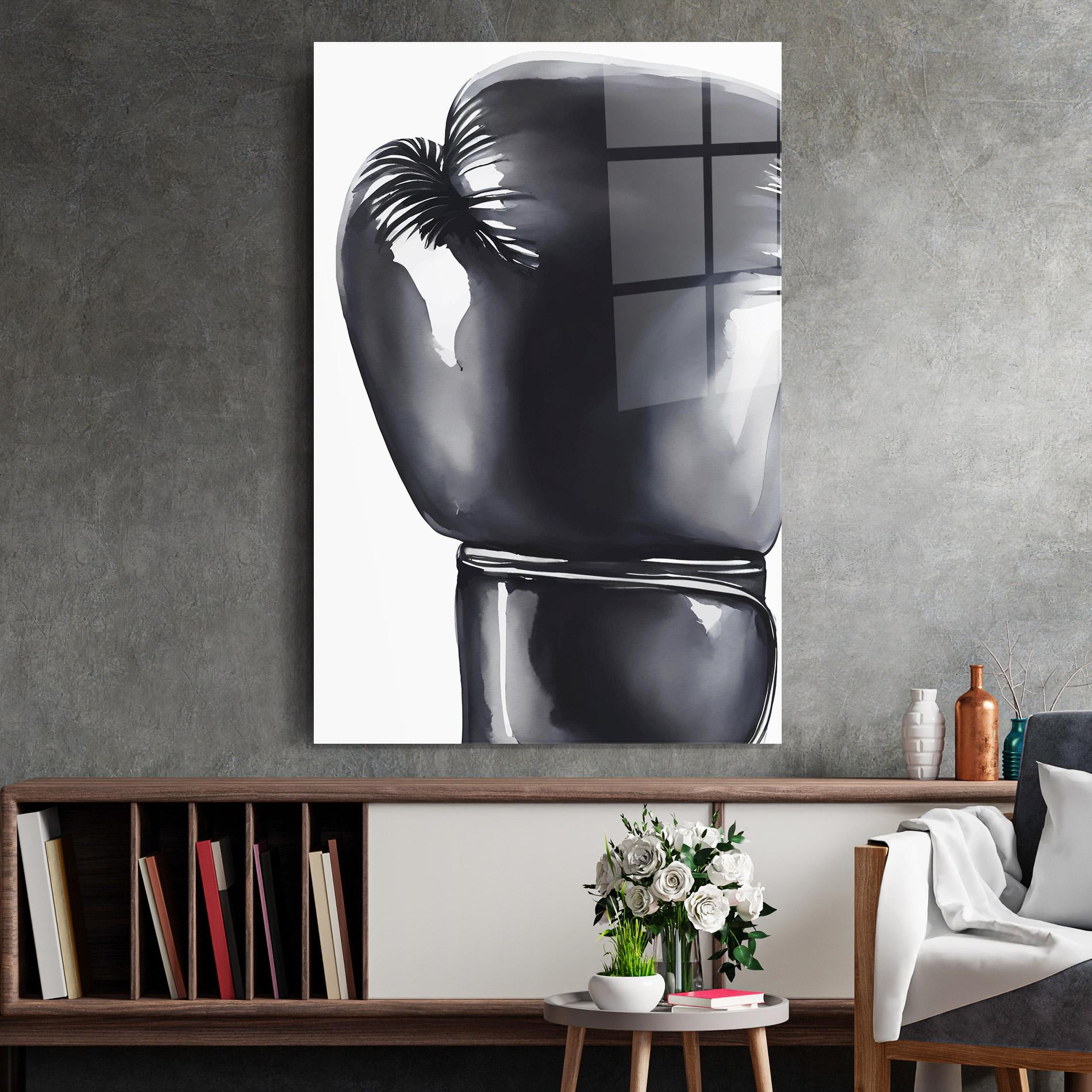 Tablou Sticla Black Box Glove mockup 2