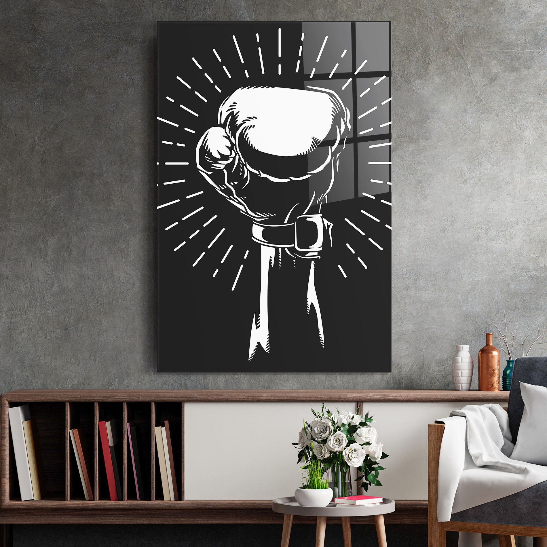 Grey Hand Boxing mockup 2