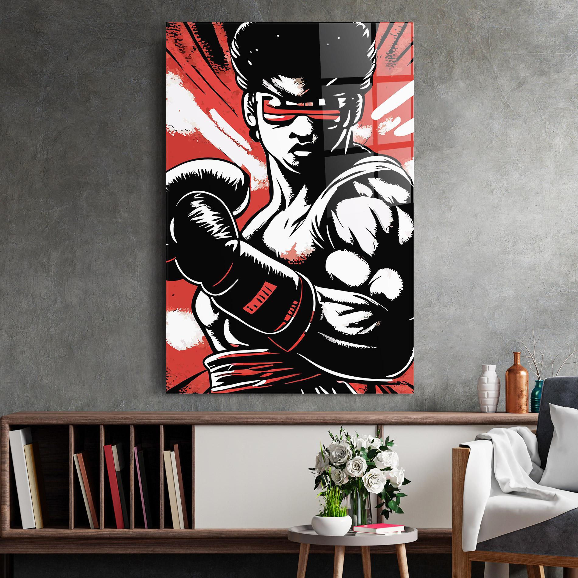 Tablou Sticla Video Game Box mockup 2