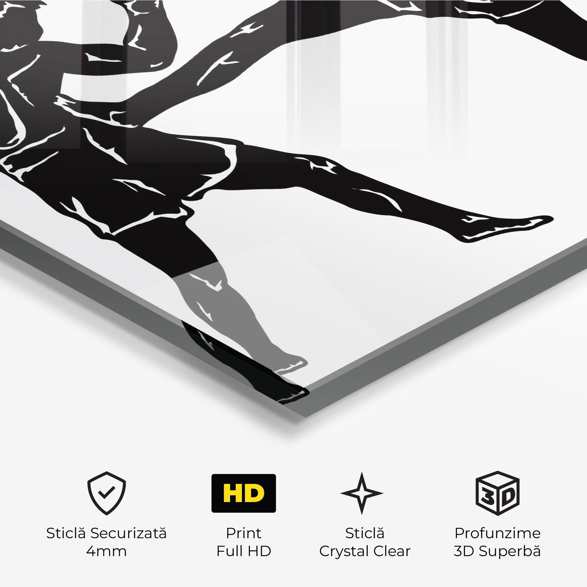 Tablou Sticla Box Fight Move mockup 3