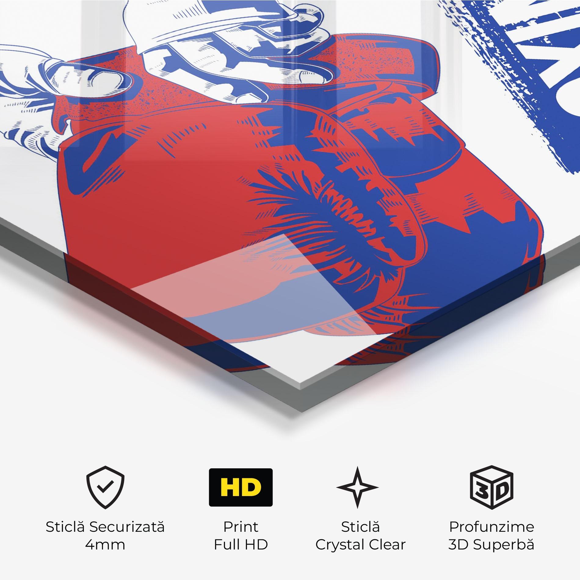 Tablou Sticla Boxing Blue mockup 3