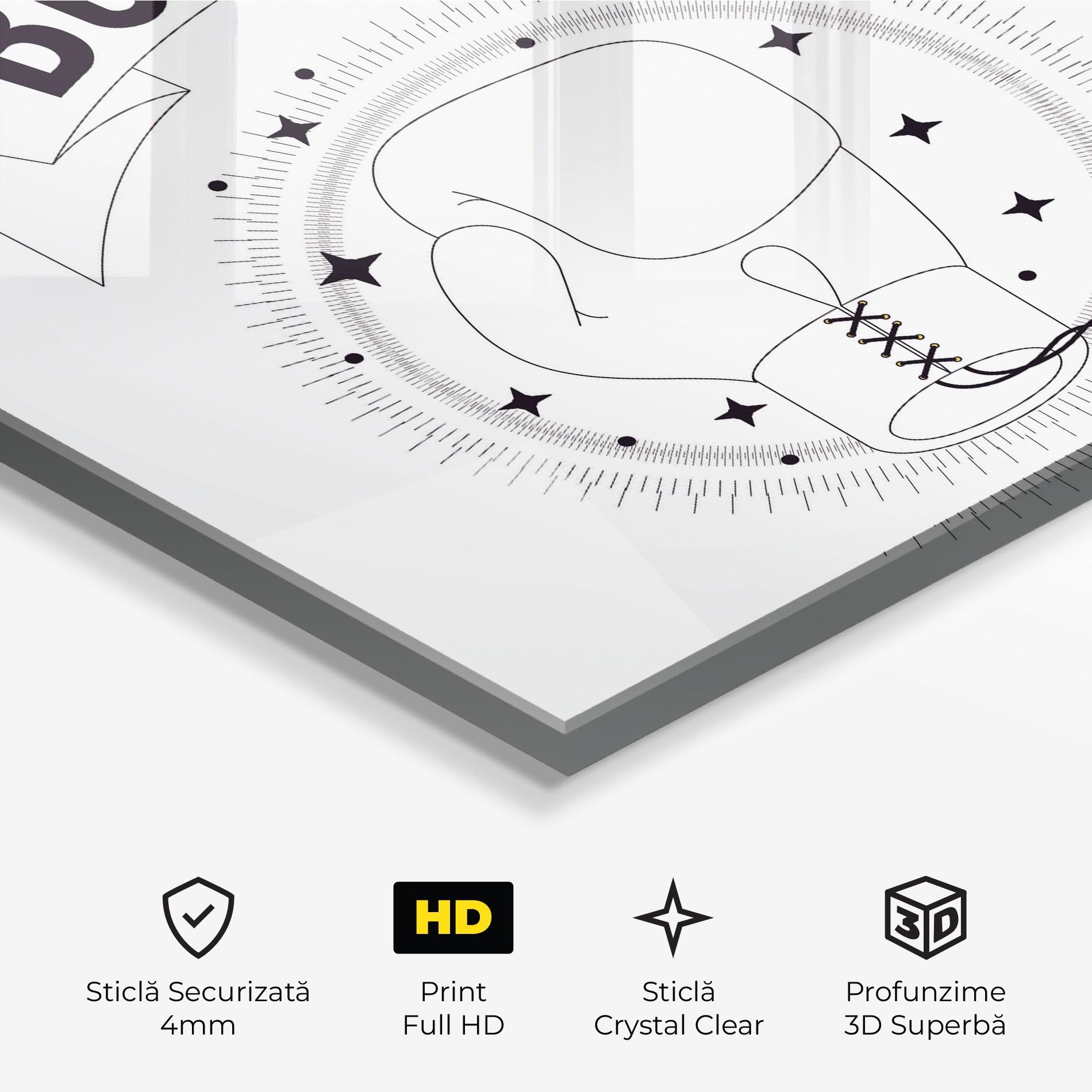 Tablou Sticla Boxing Line mockup 3