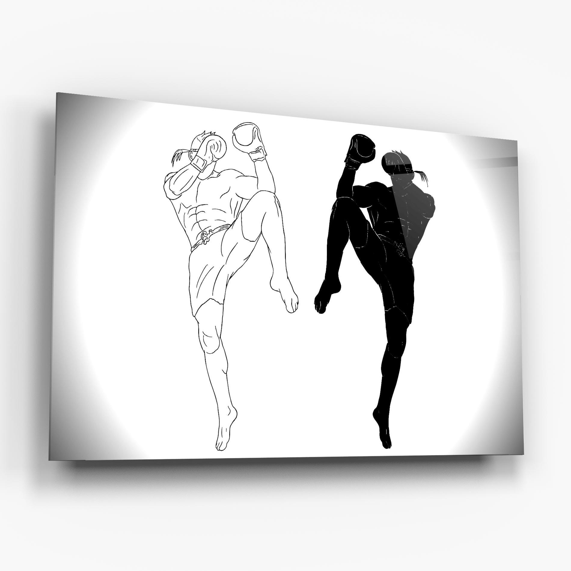 Tablou Sticla Box Kungfu mockup 6