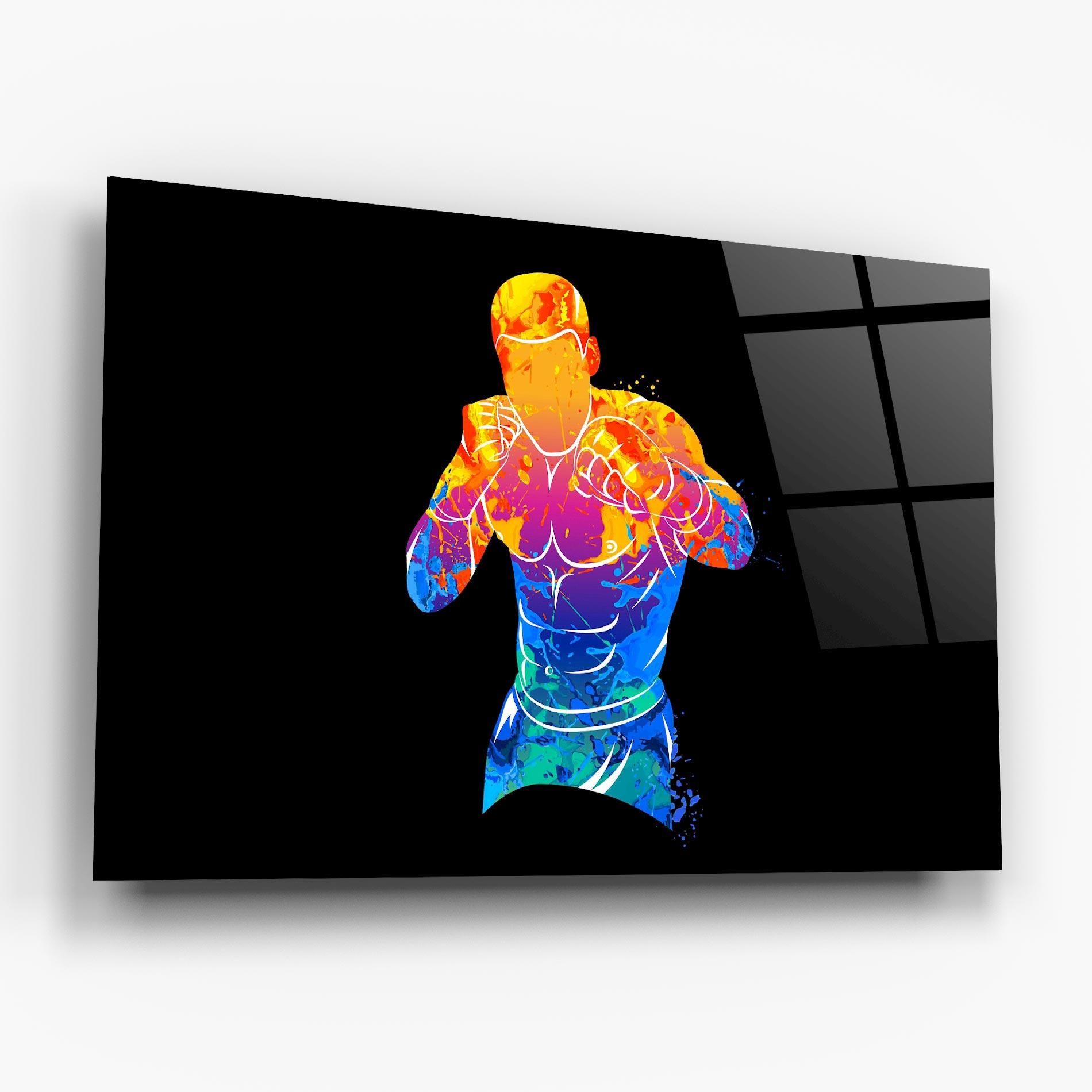 Tablou Sticla Colorful Box mockup 6