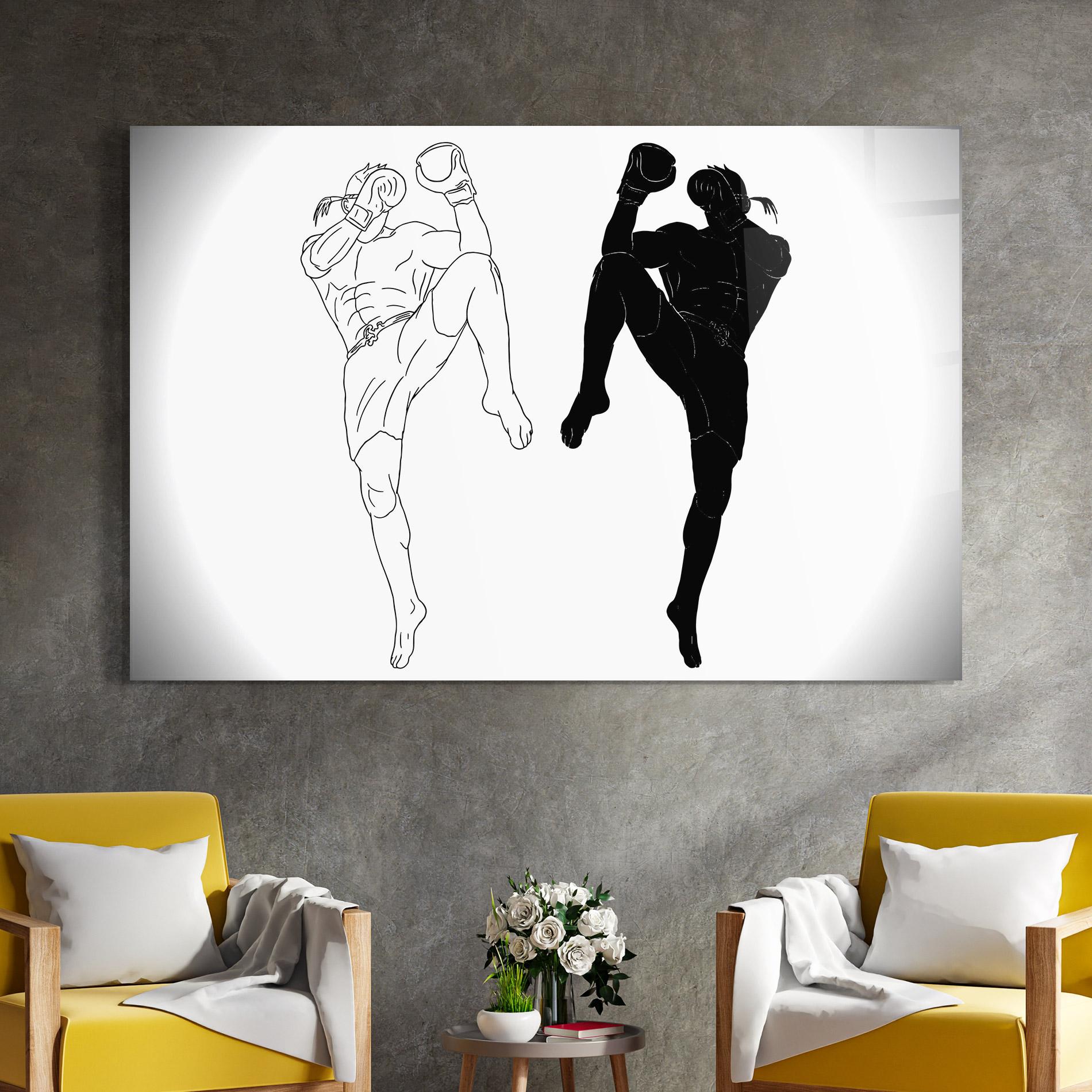 Tablou Sticla Box Kungfu mockup 4