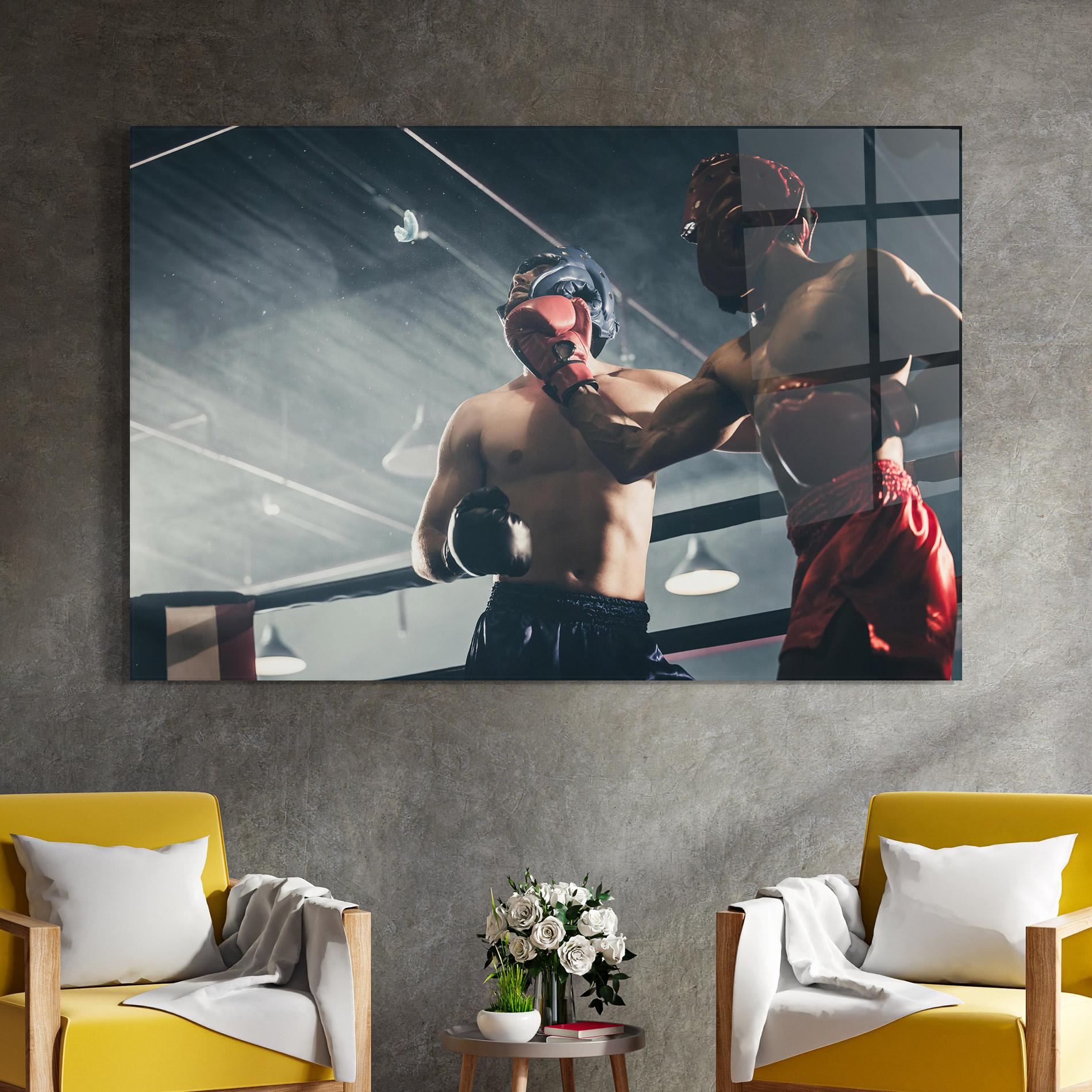 Tablou Sticla Knockout King mockup 4