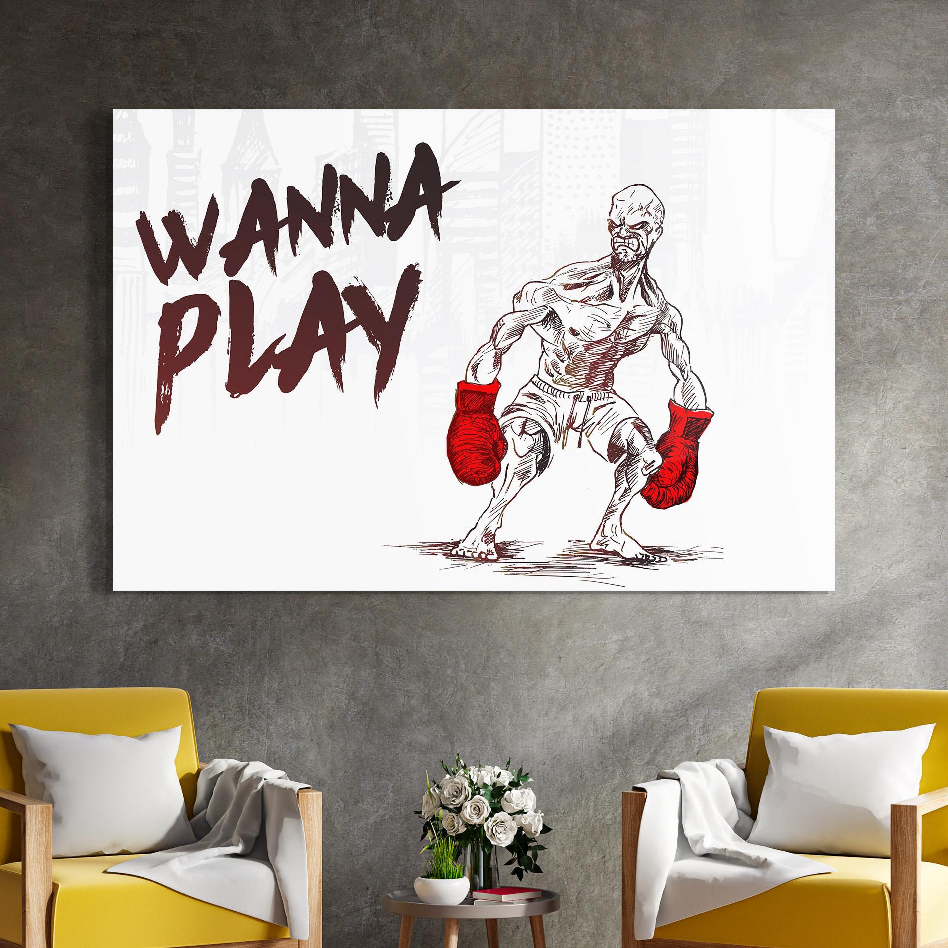 Tablou Sticla Wanna Play Box mockup 4