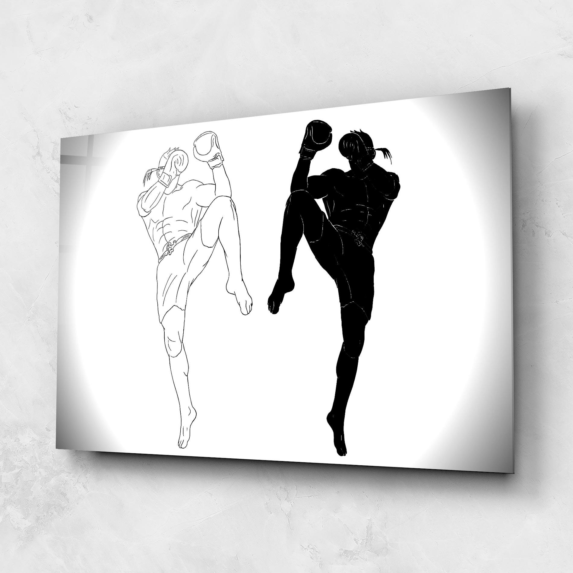 Tablou Sticla Box Kungfu mockup 1