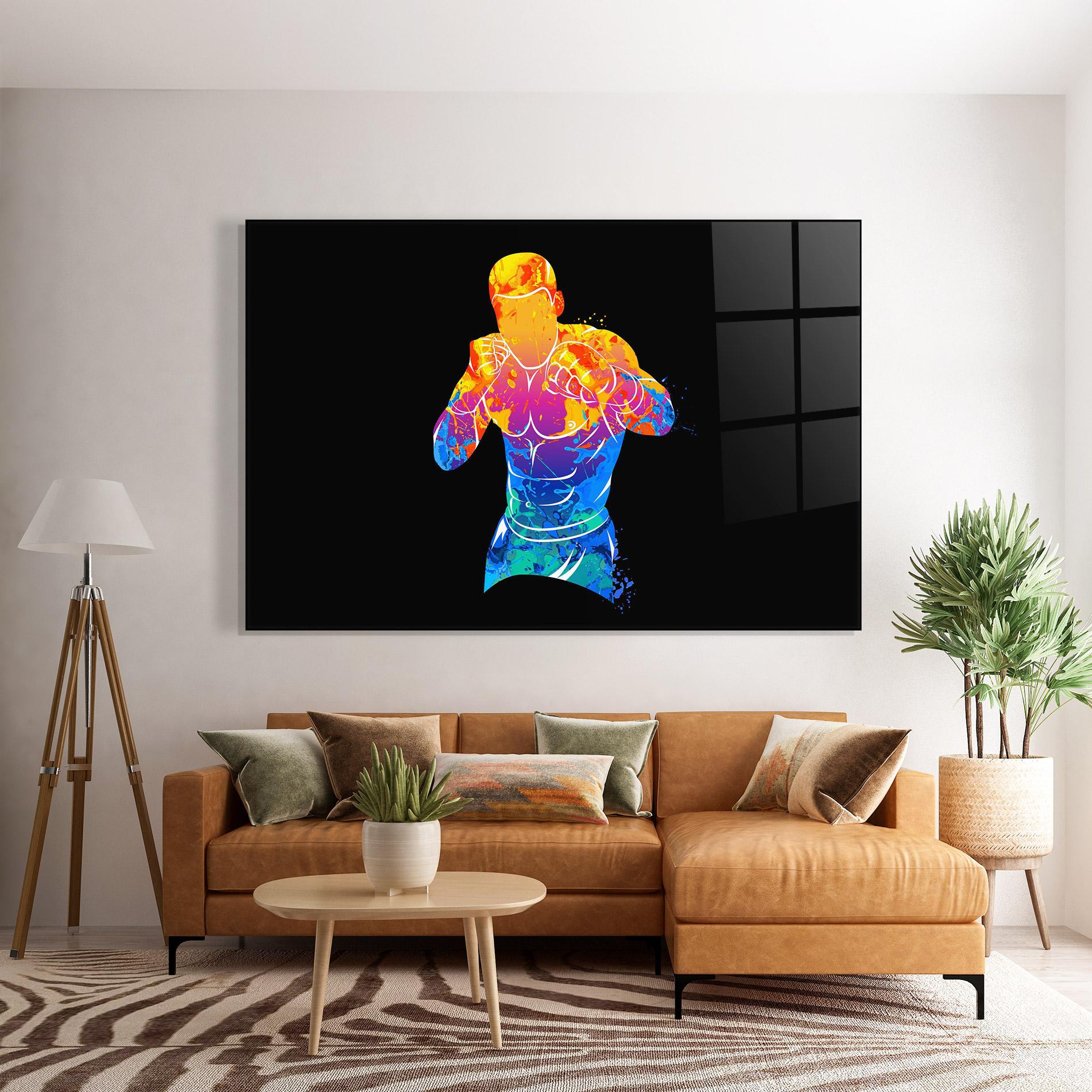 Tablou Sticla Colorful Box mockup 7