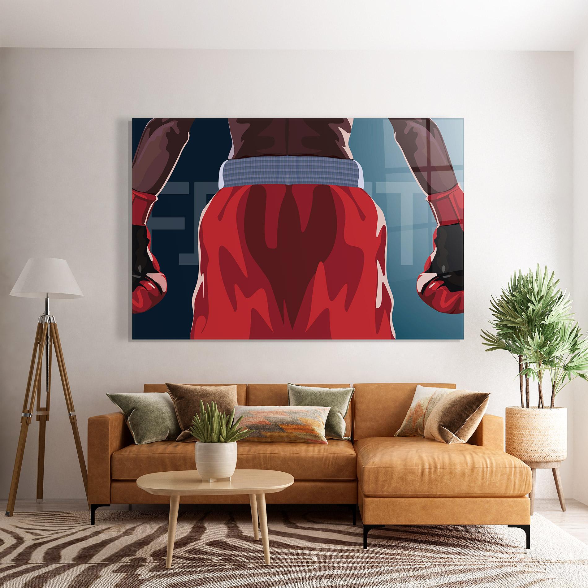 Tablou Sticla Fight Box mockup 7