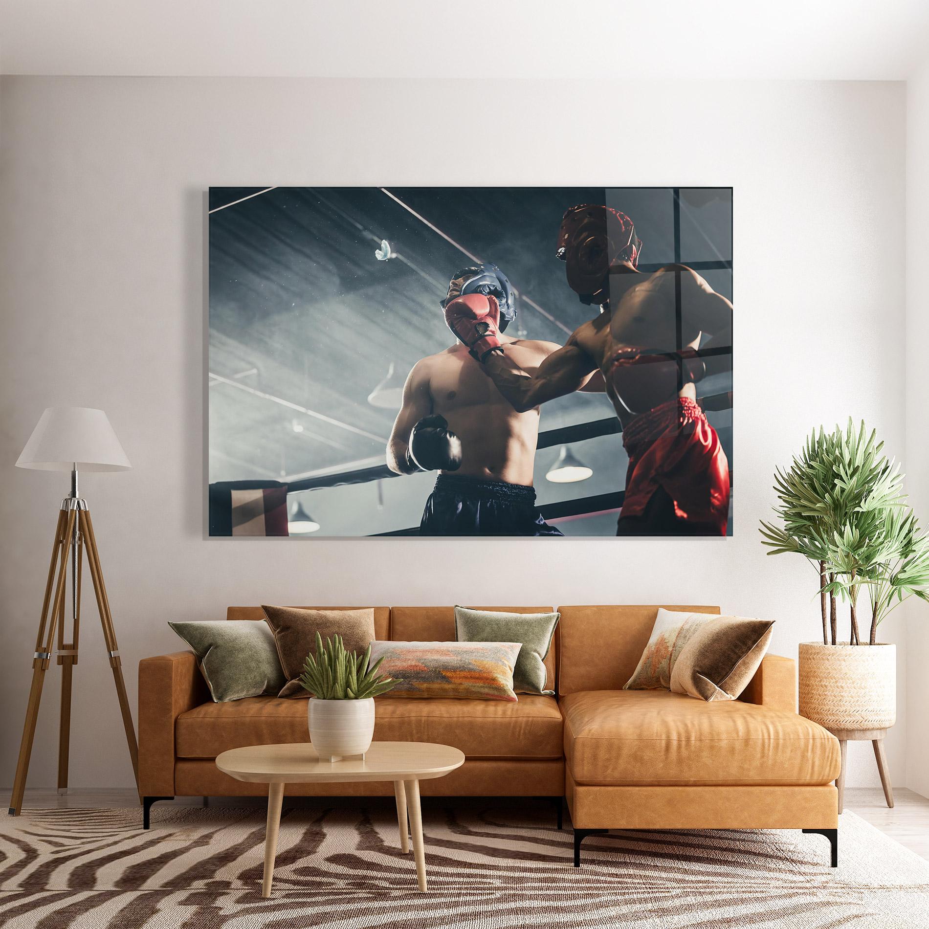 Tablou Sticla Knockout King mockup 7