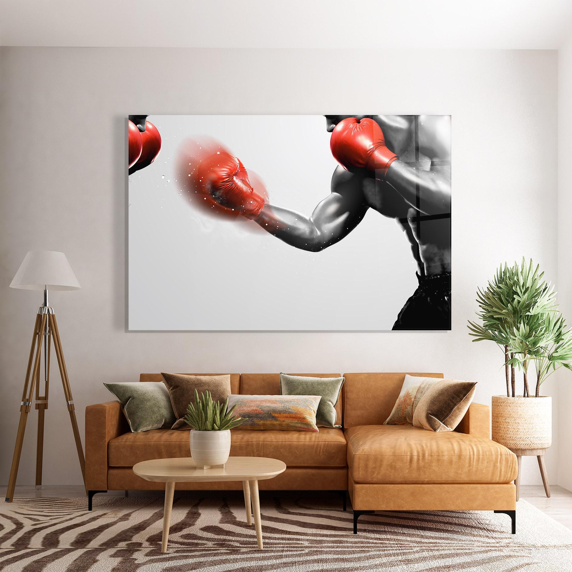 Tablou Sticla Red Smoke Box mockup 7